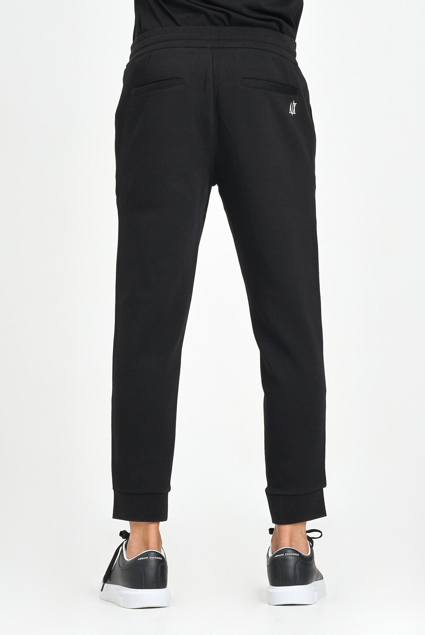 ARMANI EXCHANGE Pantalone sportivo nero da uomo con ricamo logo XM000373AF10818 UC001 ARMANI EXCHANGE