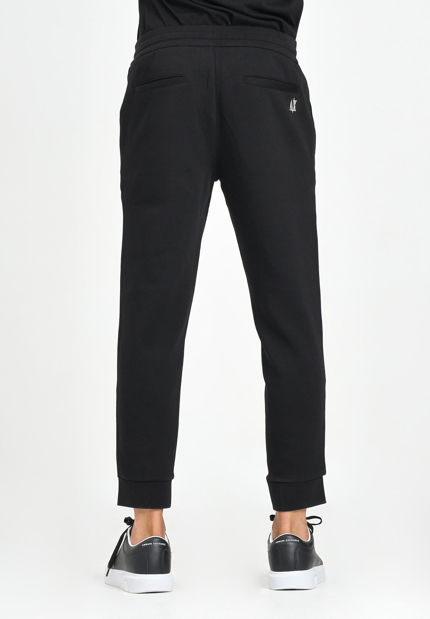ARMANI EXCHANGE Pantalone sportivo nero da uomo con ricamo logo XM000373AF10818 UC001 ARMANI EXCHANGE