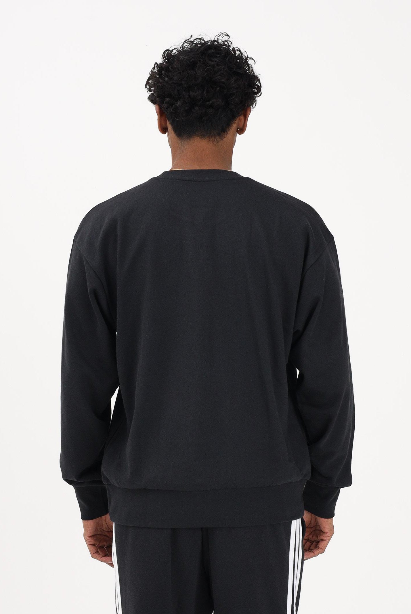 ADIDAS PERFORMANCE Felpa girocollo Essentials Feel Cozy nera da uomo JE3837 . ADIDAS PERFORMANCE