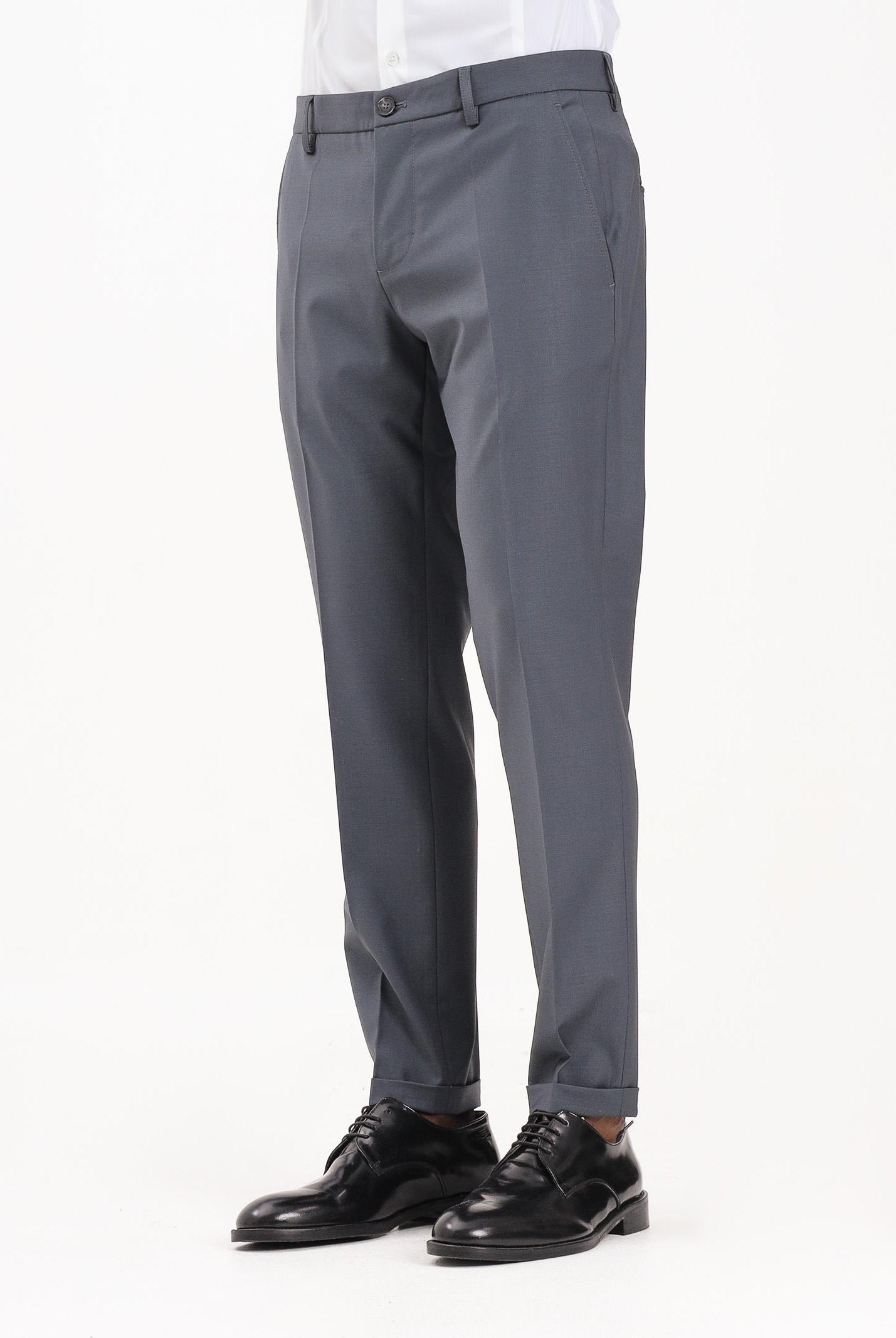 PATRIZIA PEPE Pantalone elegante grigio scuro da uomo 5PA429A1WK S754 PATRIZIA PEPE