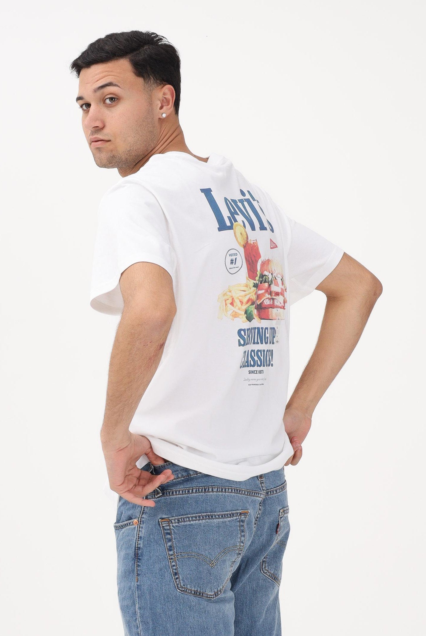 LEVI'S T-shirt a manica corta Relaxed Fit bianca da uomo 16143-2456 . LEVI'S®