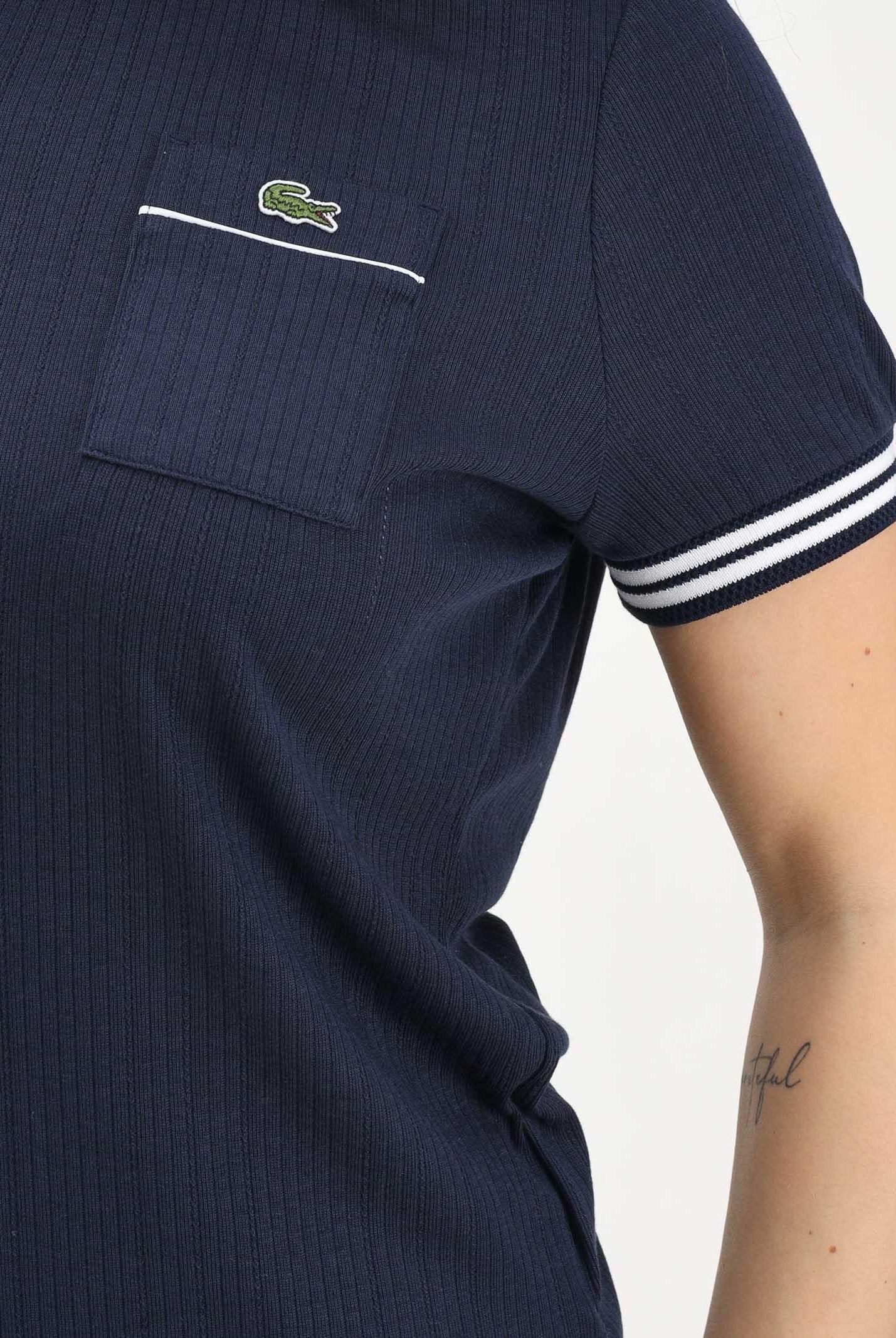 LACOSTE T-shirt a manica corta French Made blu da donna TF9890 525 LACOSTE