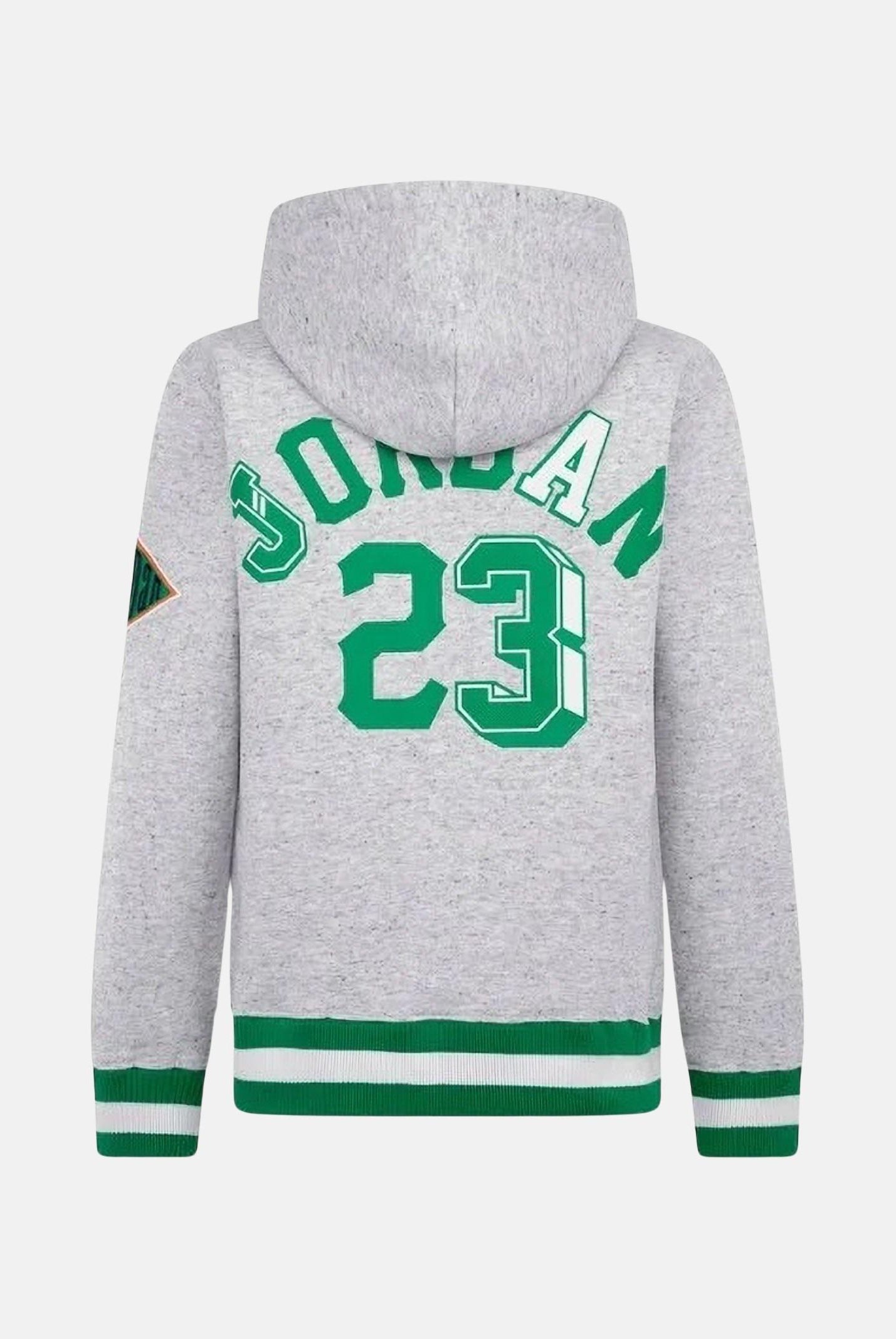 JORDAN Felpa con cappuccio Court of Legends grigia per bambino e bambina 95D697 G2H JORDAN