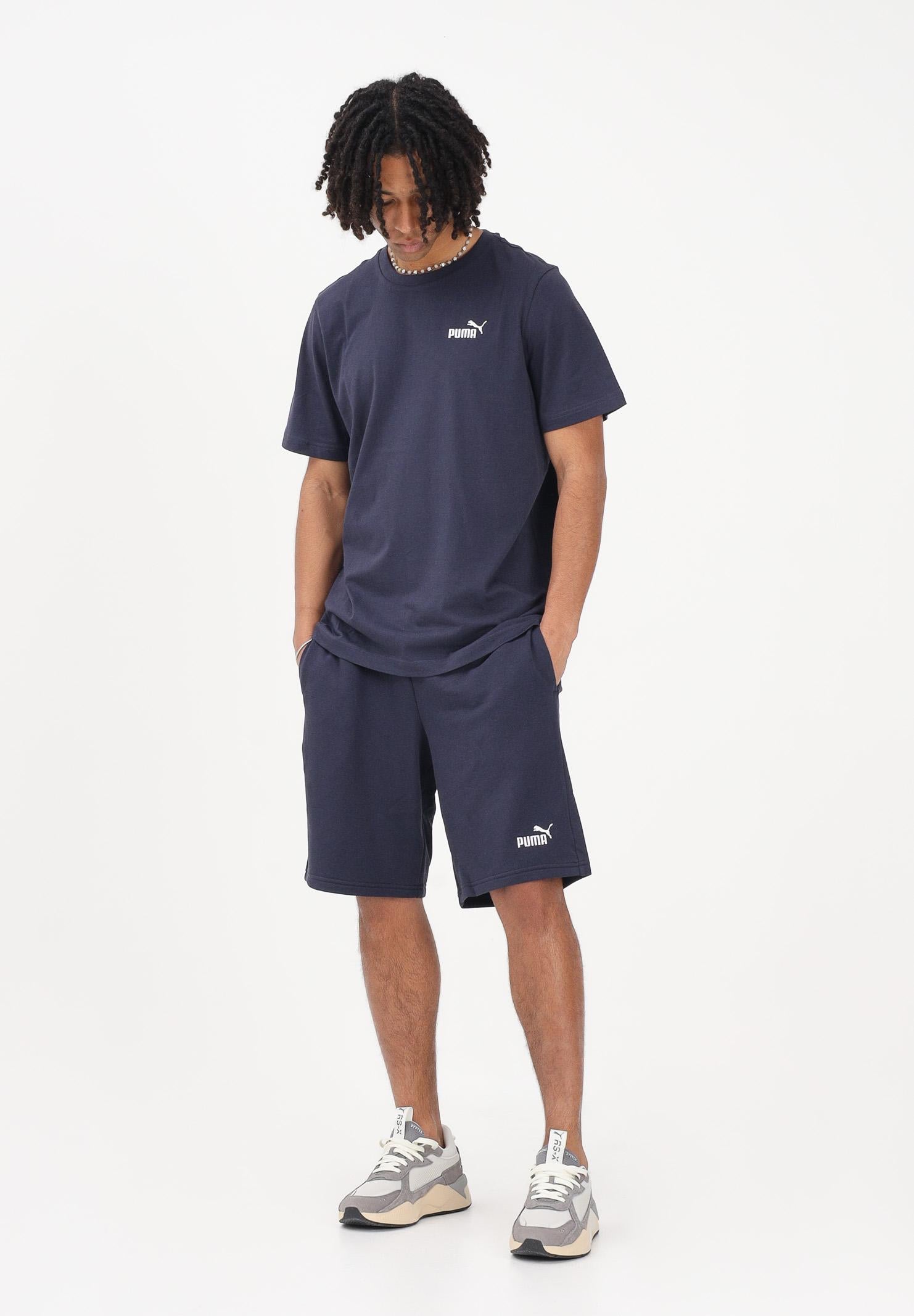 PUMA Pantalone sportivo Essentials No. 1 Logo 10" blu da uomo 682594 16 PUMA
