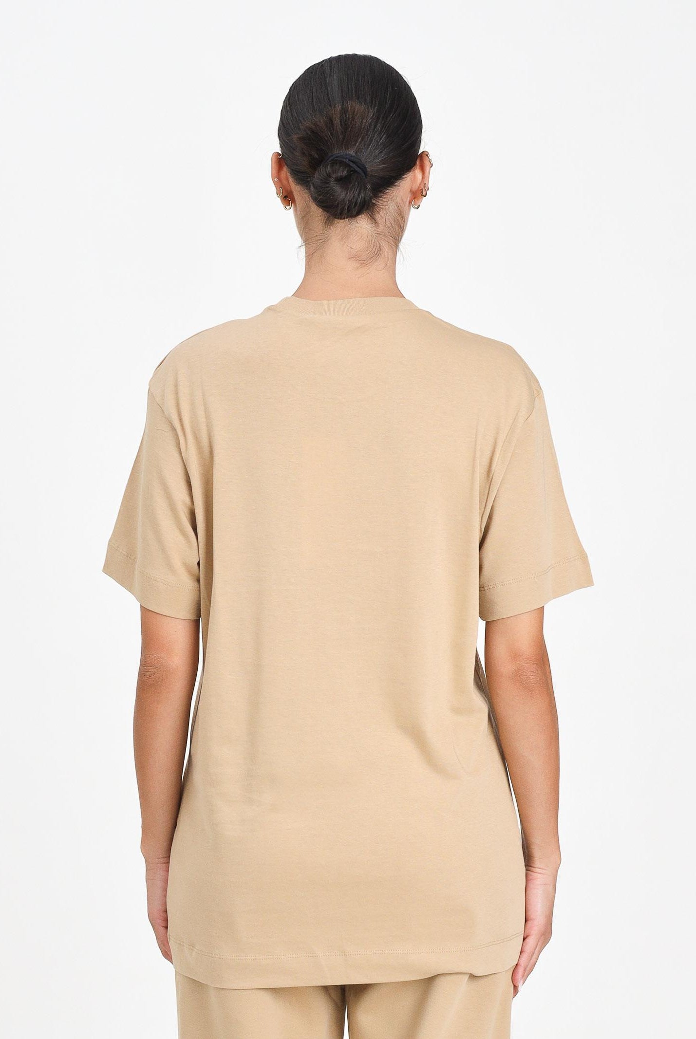 MARNI T-shirt a manica corta beige per donna, ragazzi e bambini con logo istituzionale M002MVM00RF 0M715 MARNI