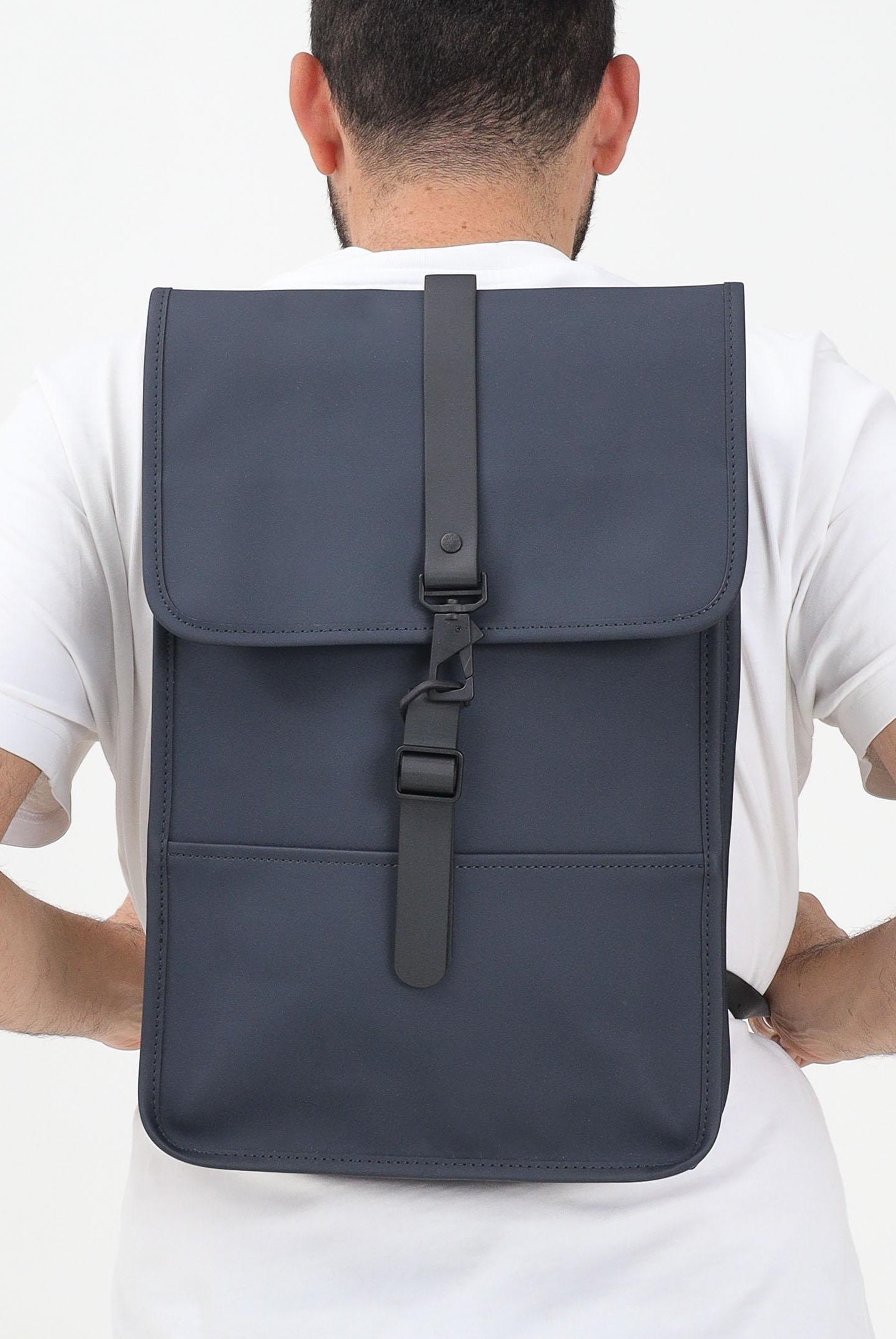 RAINS Zaino Puffed Backpack Mini blu per uomo e donna RA13020 NAV RAINS