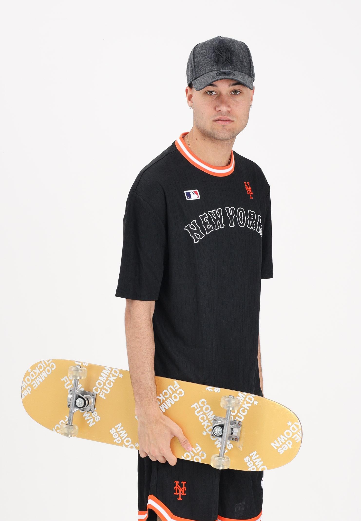 NEW ERA T-shirt a manica corta New York Mets e logo MLB Arch nera per uomo e donna 60856159 . NEW ERA