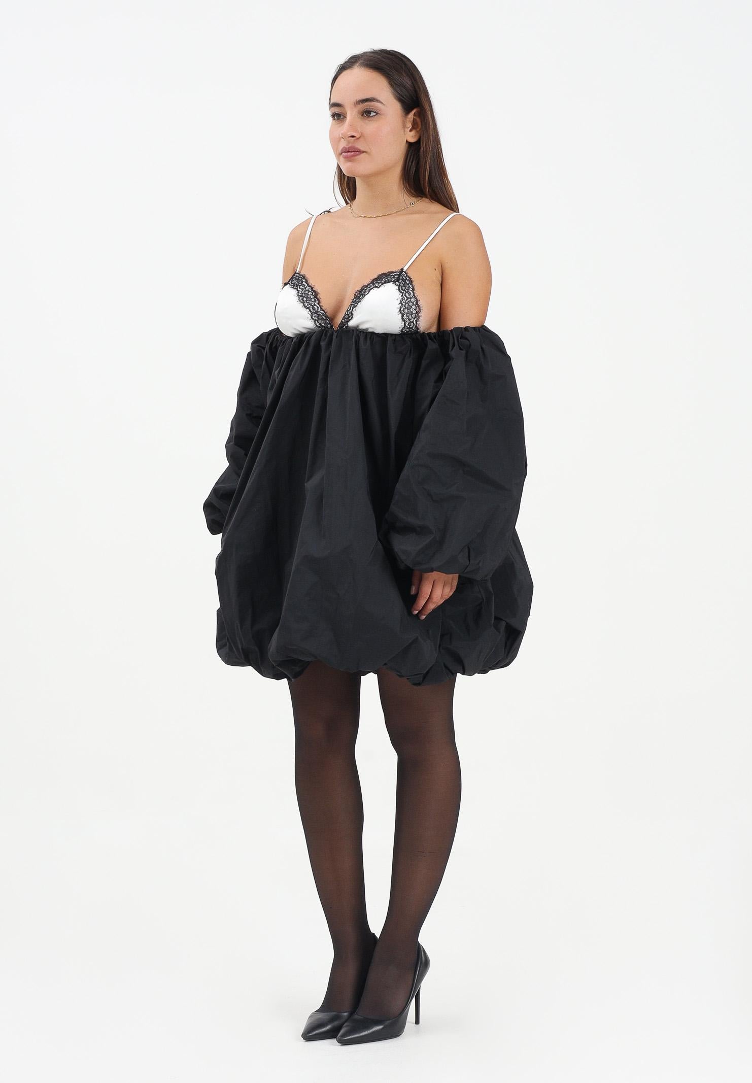 PINKO Abito corto nero da donna effetto balloon 105758Y3LE ZZ2 PINKO