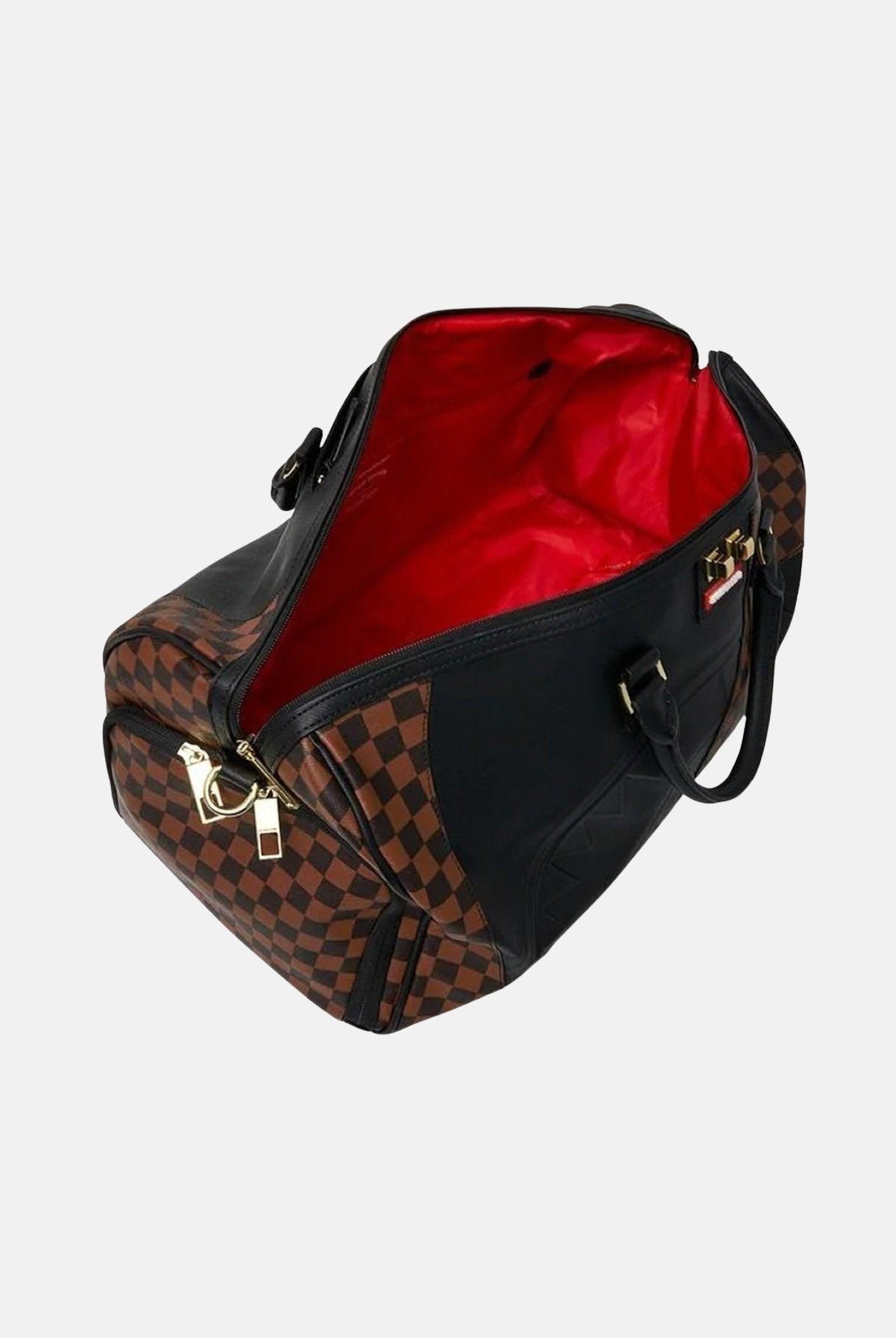 SPRAYGROUND Borsone JETSTREAM BROWN DUFFLE marrone e nero per uomo e donna 910D8285NSZ . SPRAYGROUND