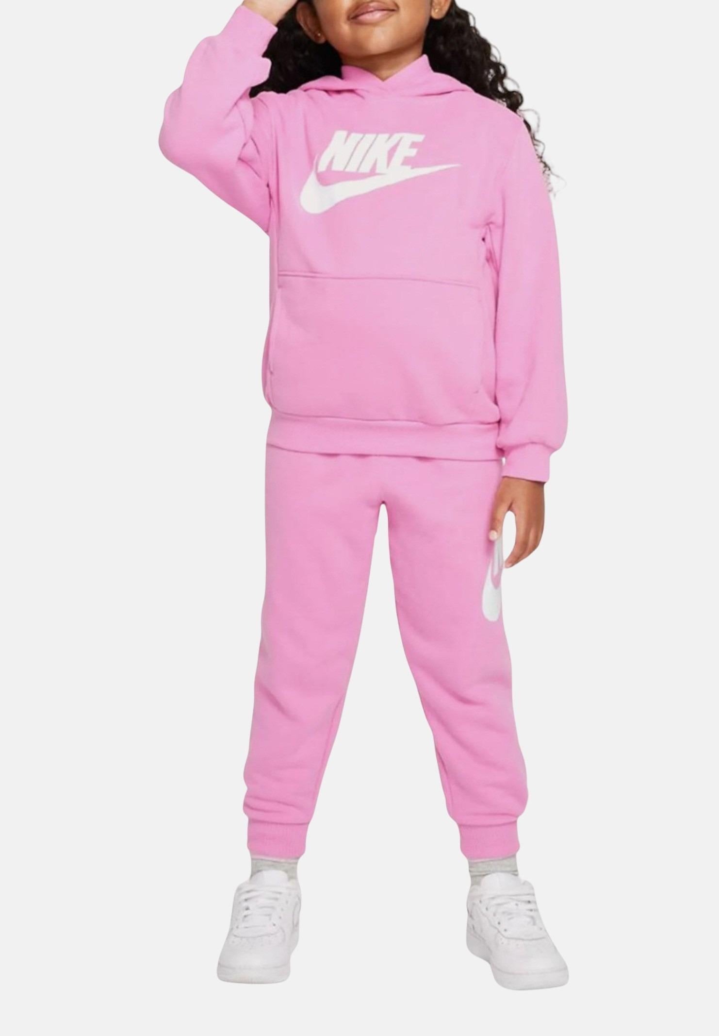NIKE Tuta Nike Club Fleece rosa da bambina 36L595 ACG NIKE