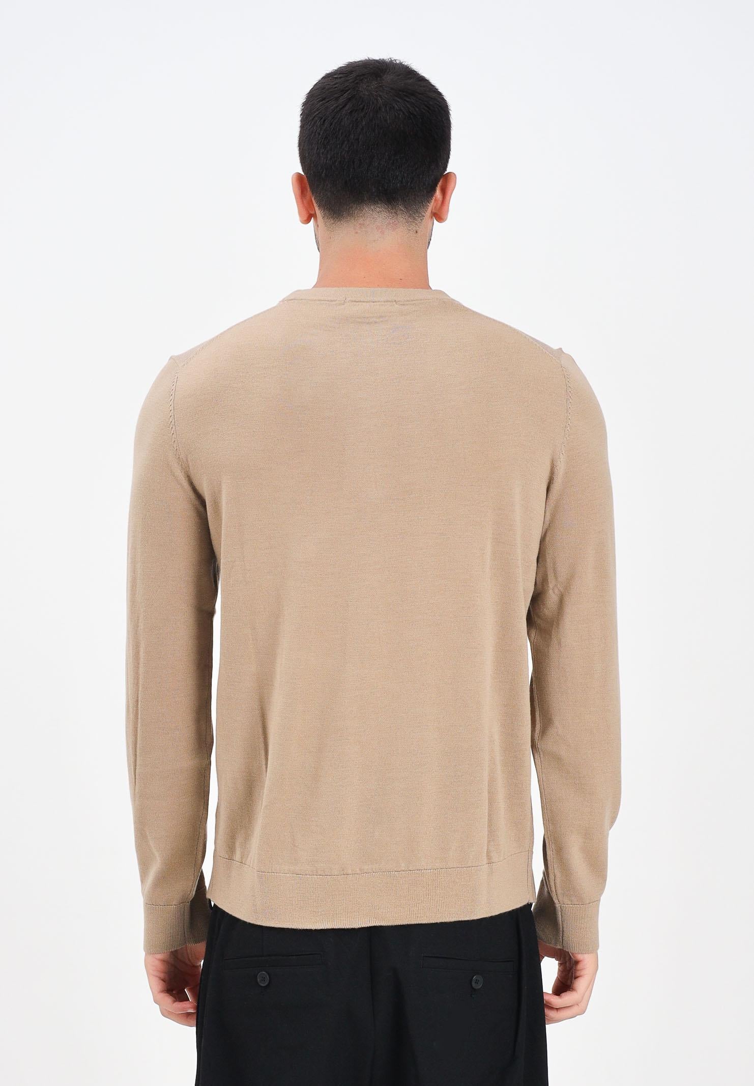 SELECTED HOMME Maglioncino girocollo beige da uomo 16094647 Kelp SELECTED HOMME