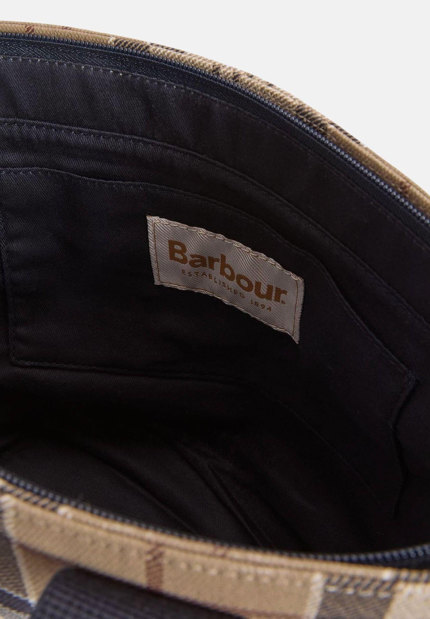 BARBOUR Borsa a mano Maisy in tartan panna e beige da donna 261-LBA0468 BE71 BARBOUR