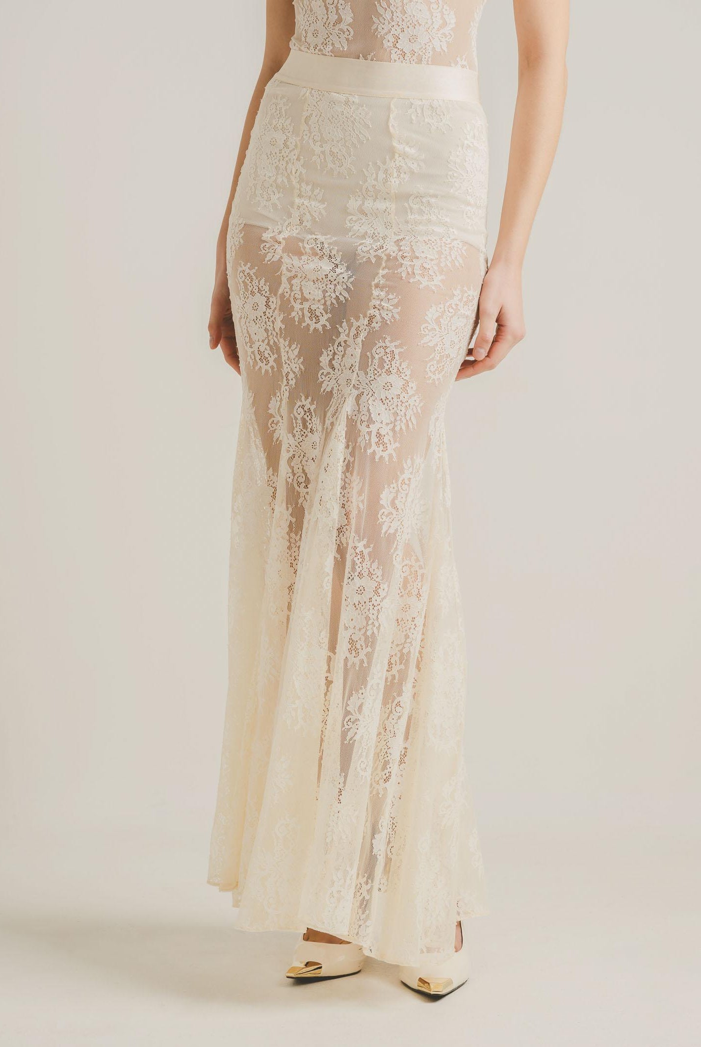 SANTAS Gonna lunga NUIT panna da donna PV2628 PA SANTAS