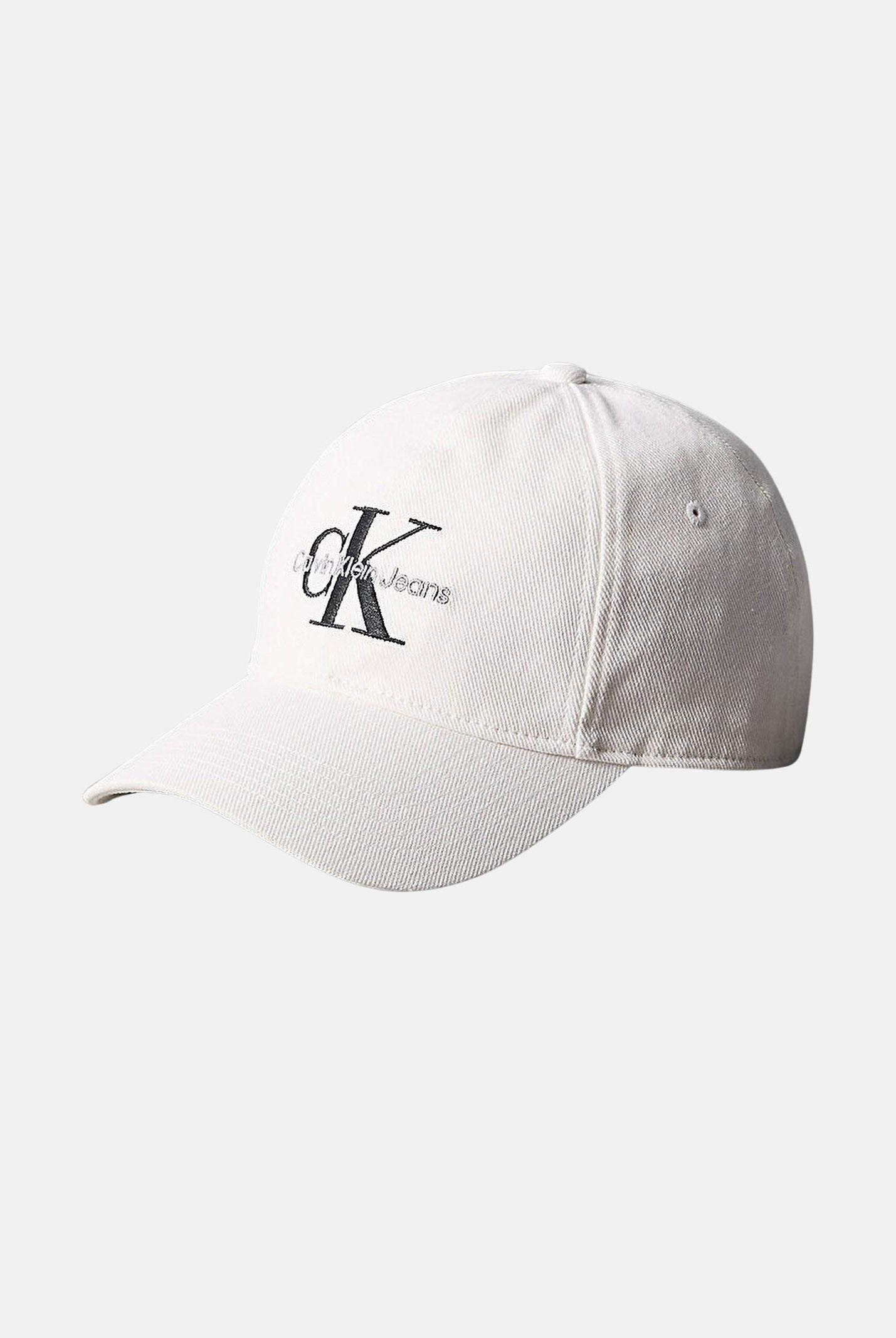CALVIN KLEIN Cappello con visiera bianco per uomo e donna rifinito da logo LV04G5004G YAF CALVIN KLEIN