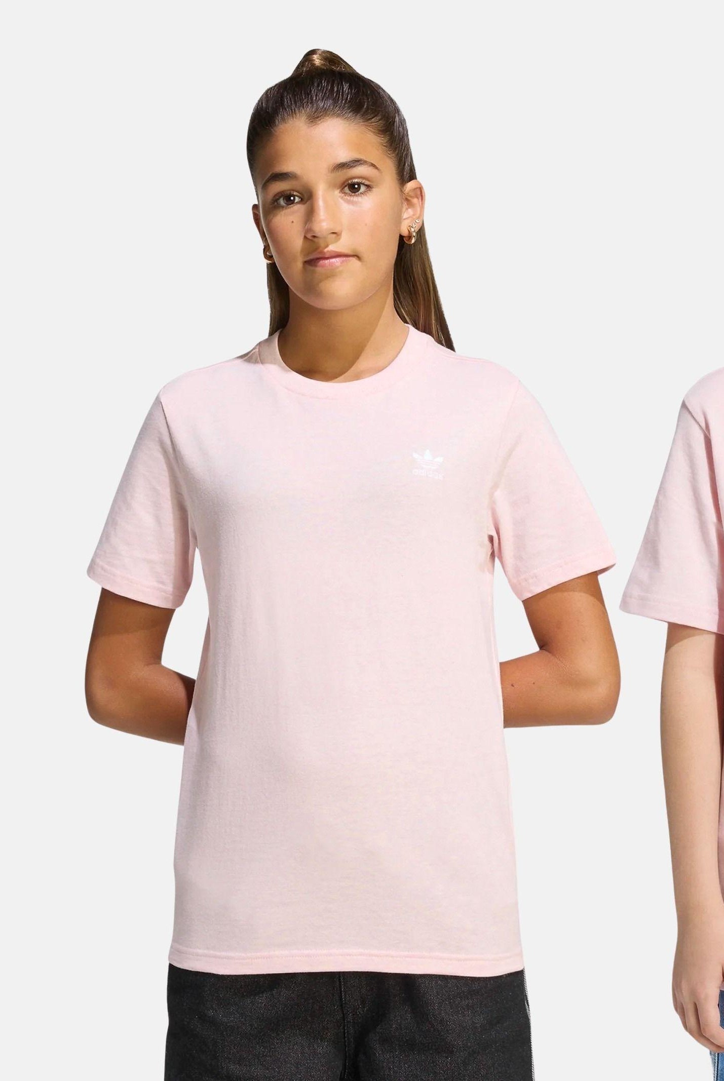 ADIDAS ORIGINALS T-shirt Trefoil rosa pink per bambina KE3746 . ADIDAS ORIGINALS