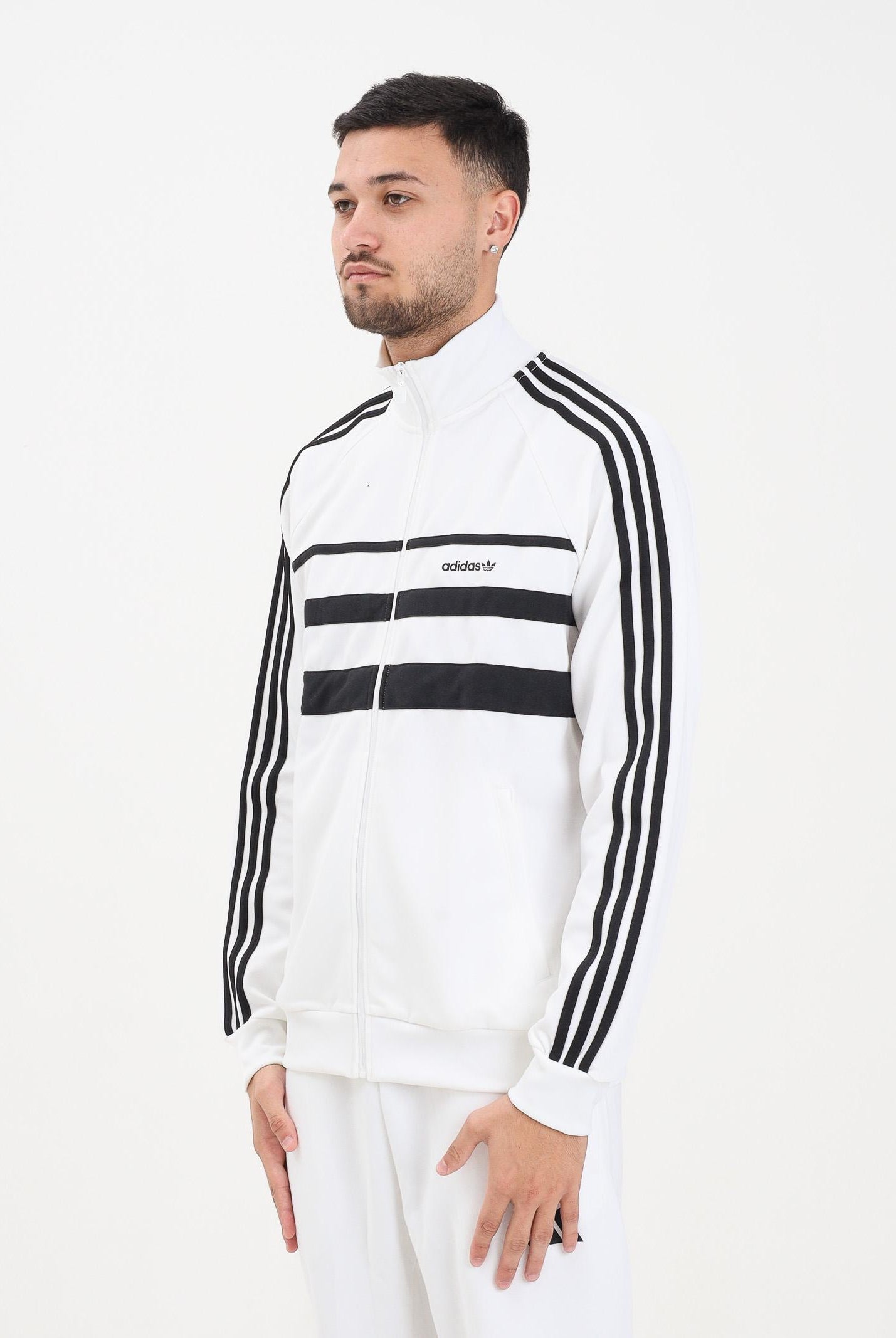ADIDAS ORIGINALS Felpa con zip The First bianca da uomo JX1489 ADIDAS ORIGINALS