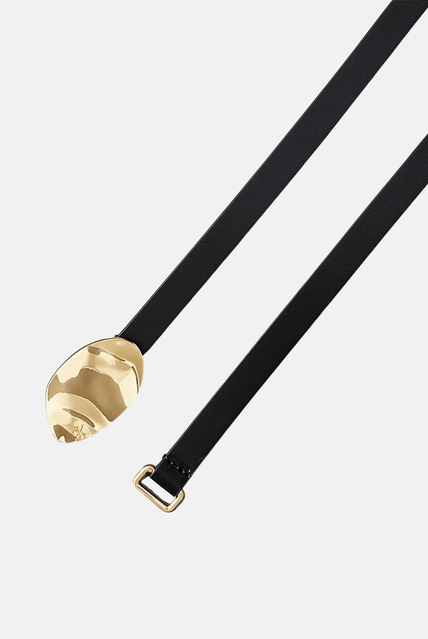 CALVIN KLEIN Cintura nera da donna con fibbia ispirata ai gioielli LV04K7020G UB1 CALVIN KLEIN