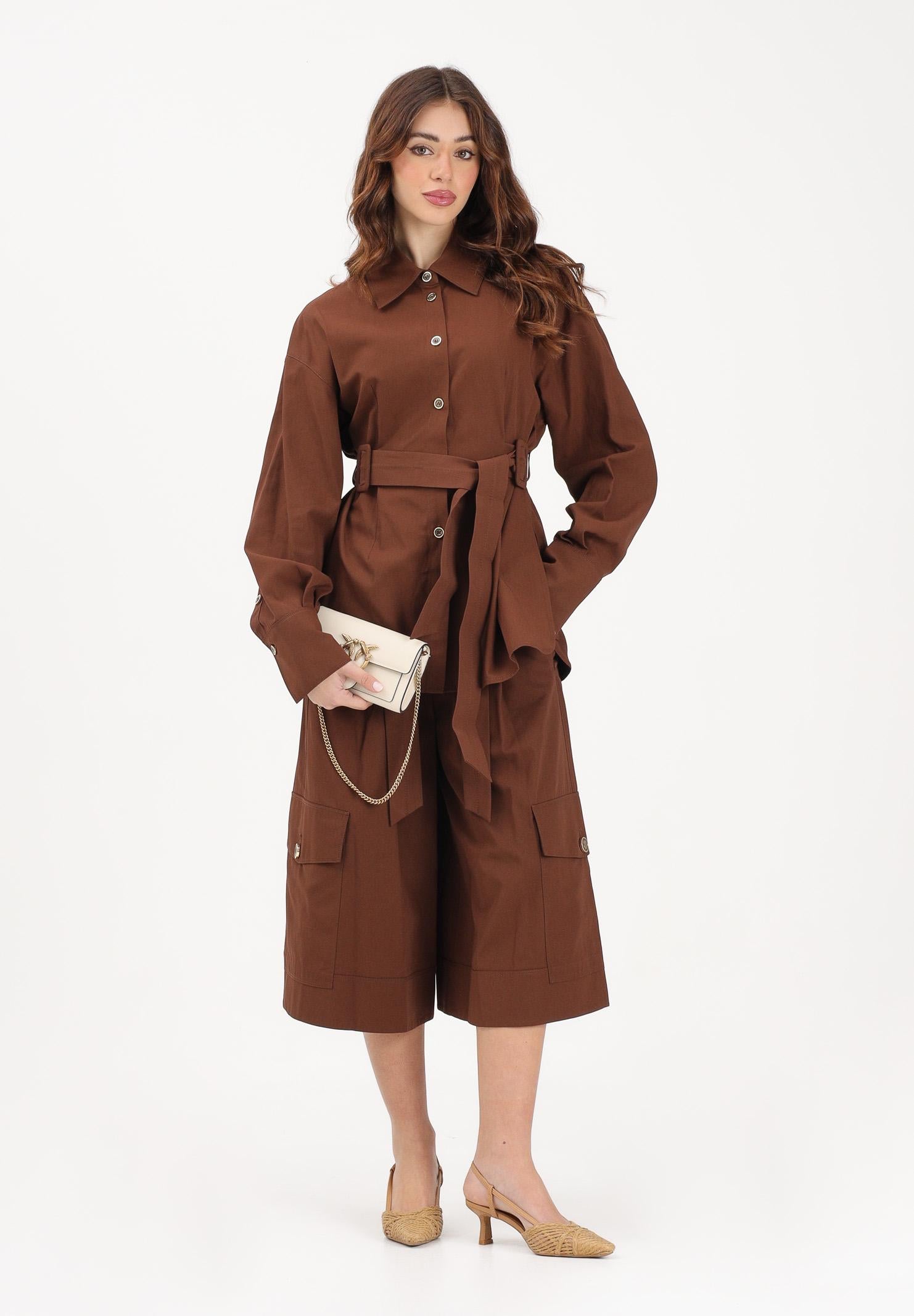 PINKO Bermuda PATRICIA marrone da donna 106152A2ER L78 PINKO
