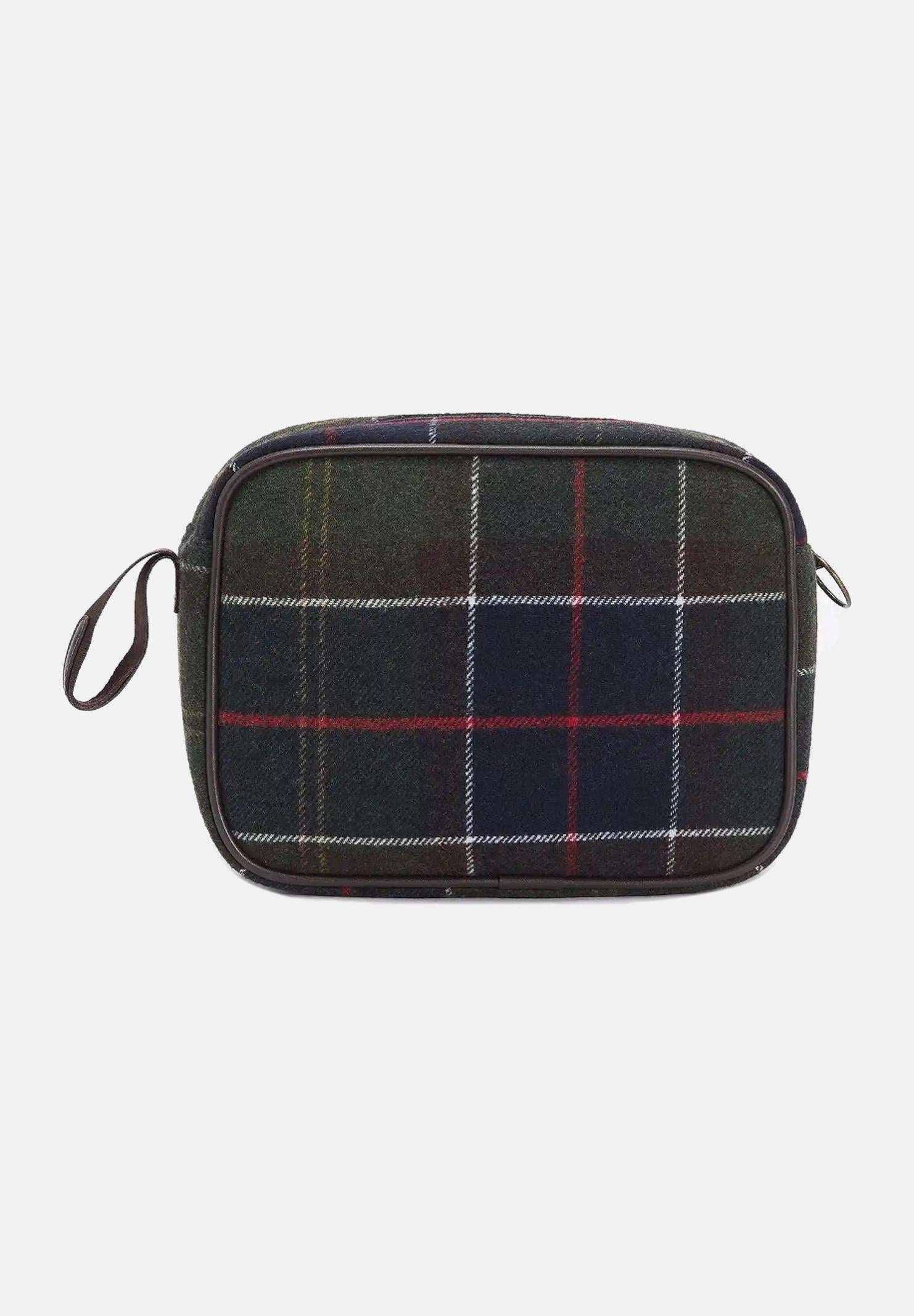 BARBOUR Pochette Allowhay in tartan verde per uomo e donna 252MLAC0331 OL91 BARBOUR
