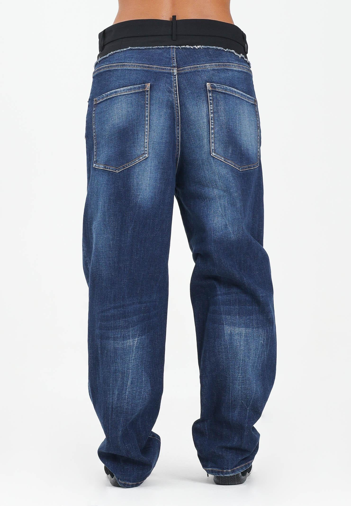 DSQUARED2 Jeans double-fabric in denim blu per donna, ragazzi e bambini DQ3036D0AEZ DQ01 DSQUARED2