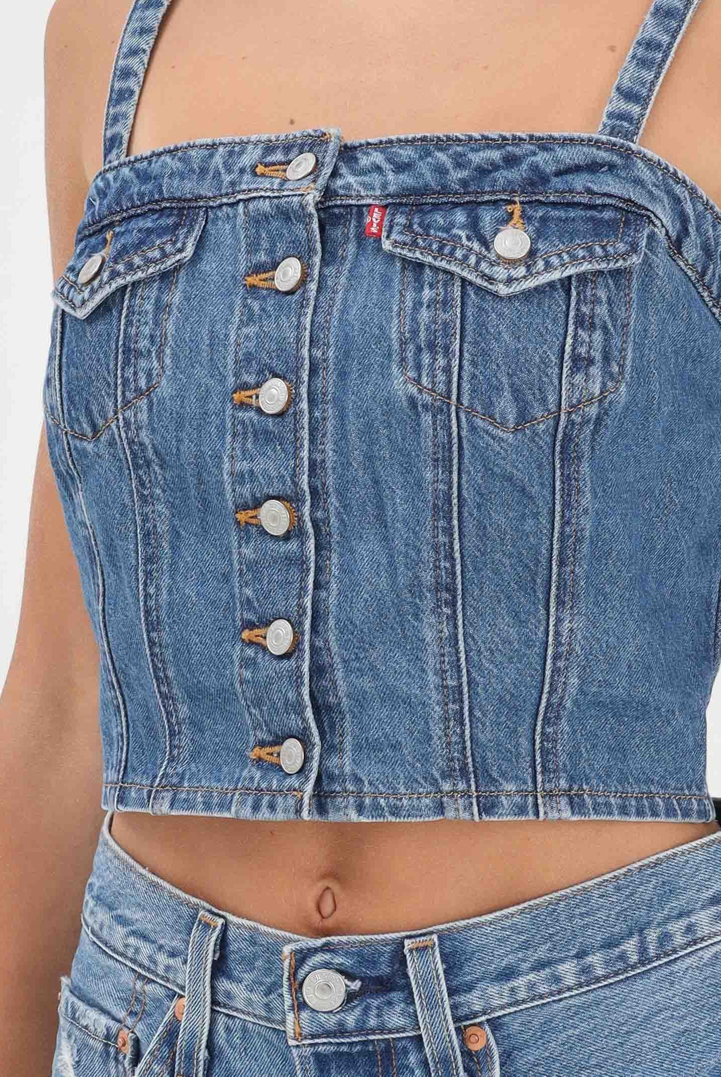 LEVI'S Top Lightweight in denim medio da donna 005NO-0005 . LEVI'S®