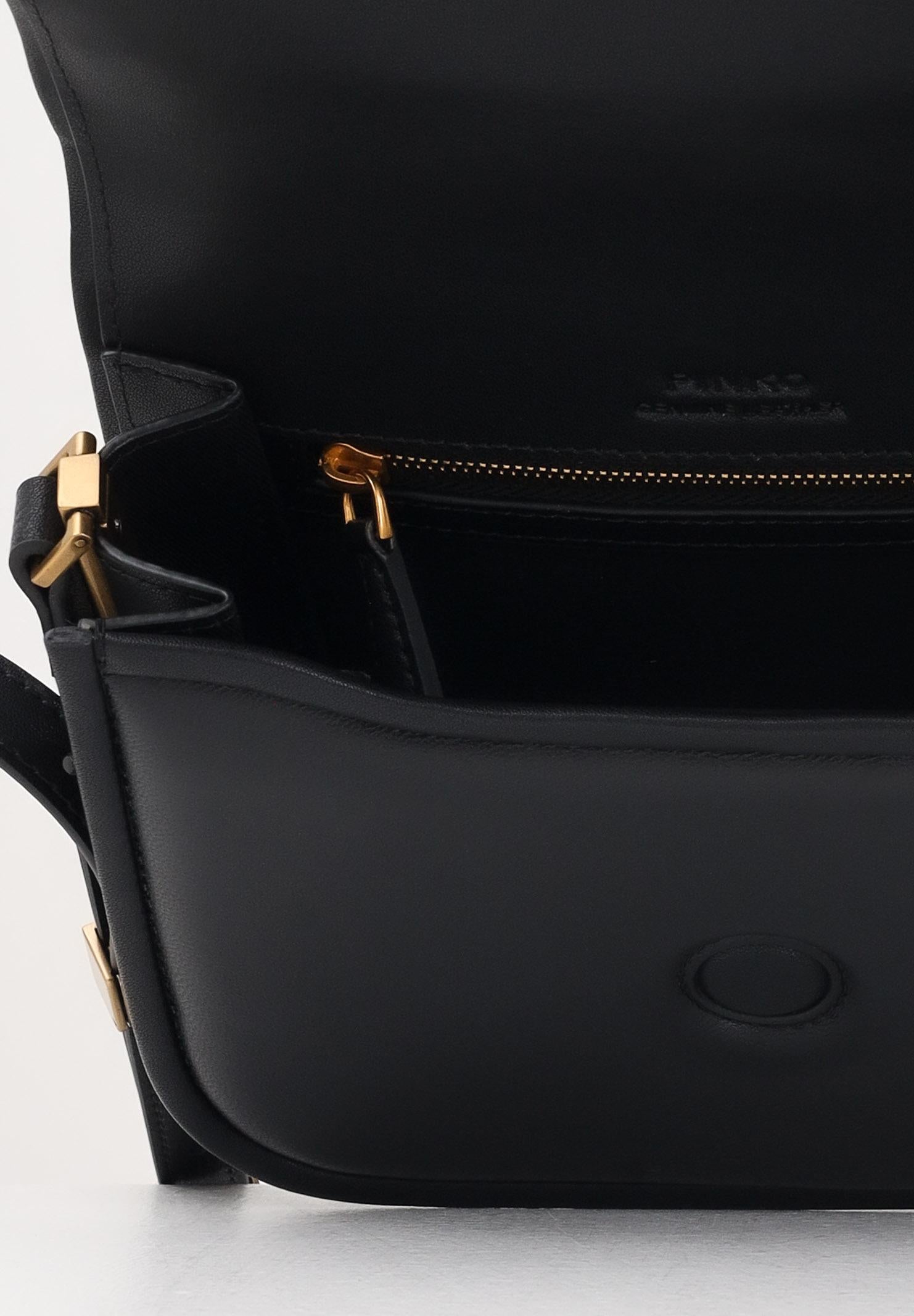 PINKO Borsa a spalla LOVE BOX BAG FL MINI nera da donna 104297A26L Z99Q PINKO