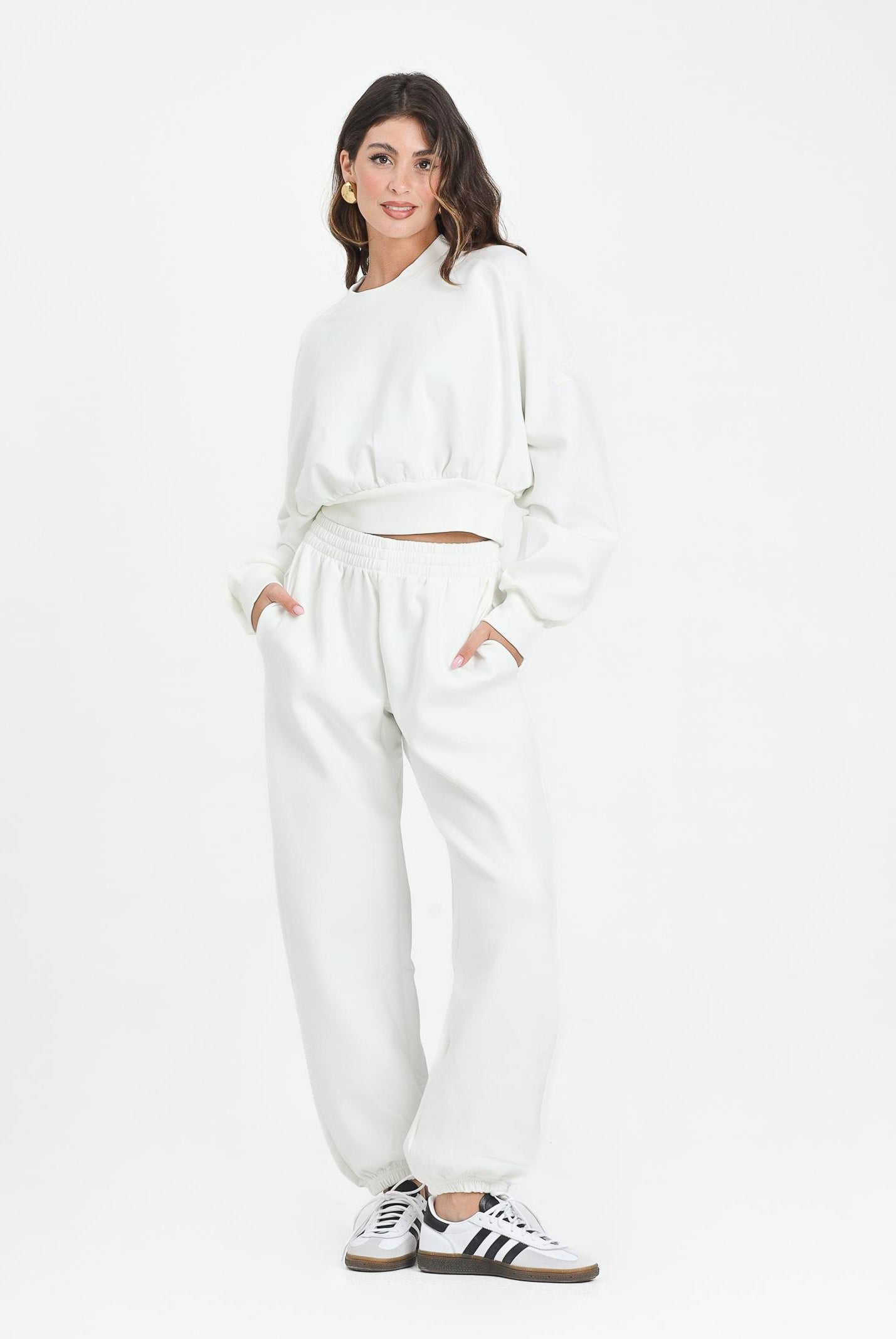 ADIDAS PERFORMANCE Pantalone sportivo Soft Lux bianco da donna JV9896 . ADIDAS PERFORMANCE