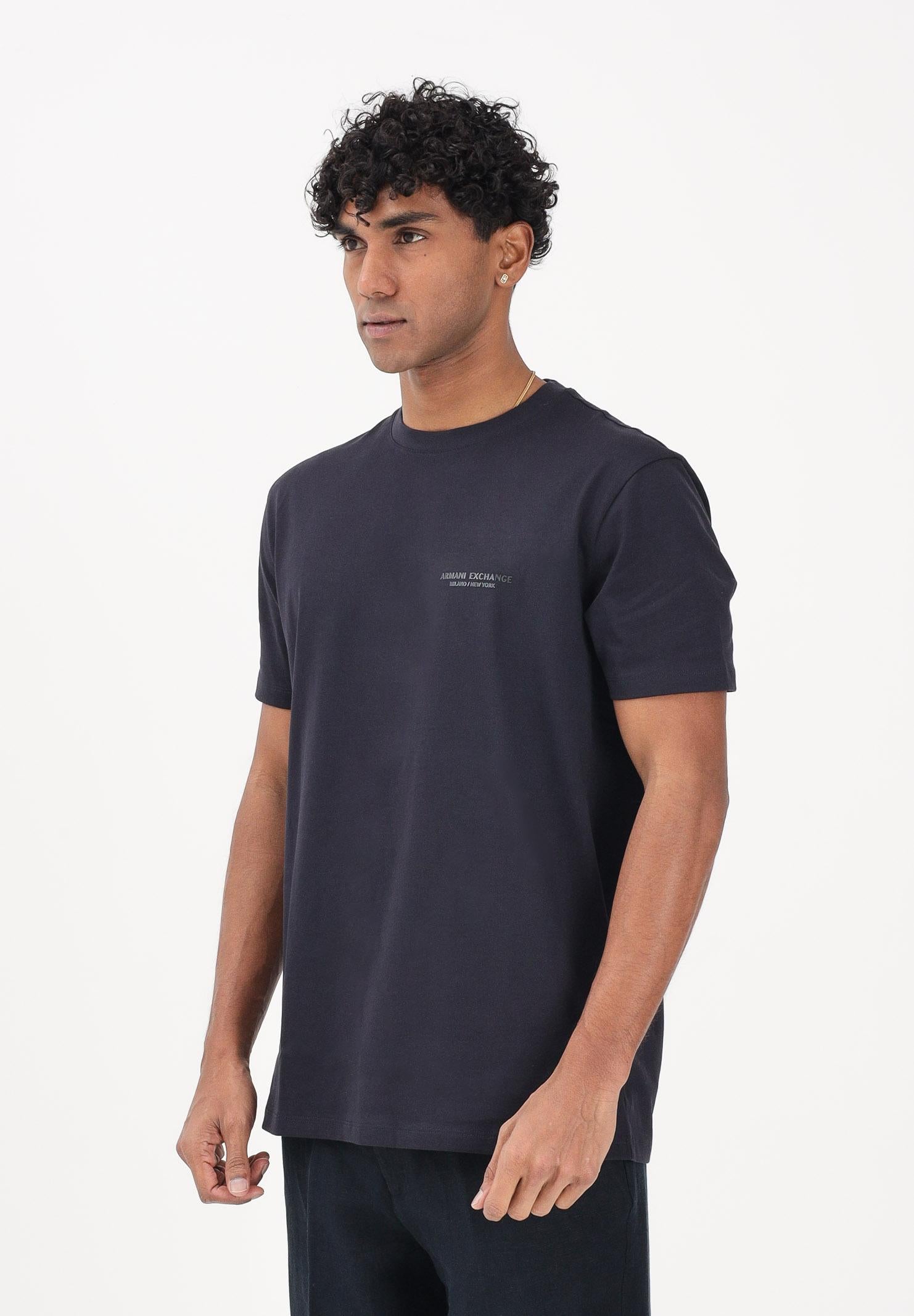 ARMANI EXCHANGE T-shirt a manica corta blu da uomo XM001281AF10361 UB101 ARMANI EXCHANGE