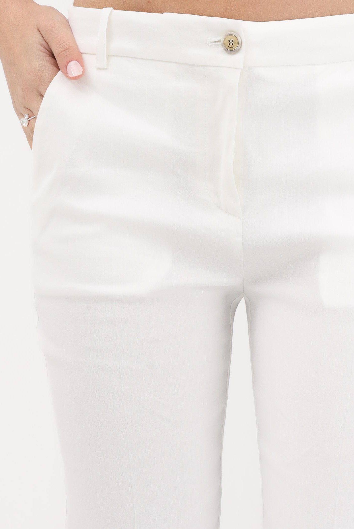 PINKO Pantalone elegante bianco da donna 100155A34I Z05 PINKO