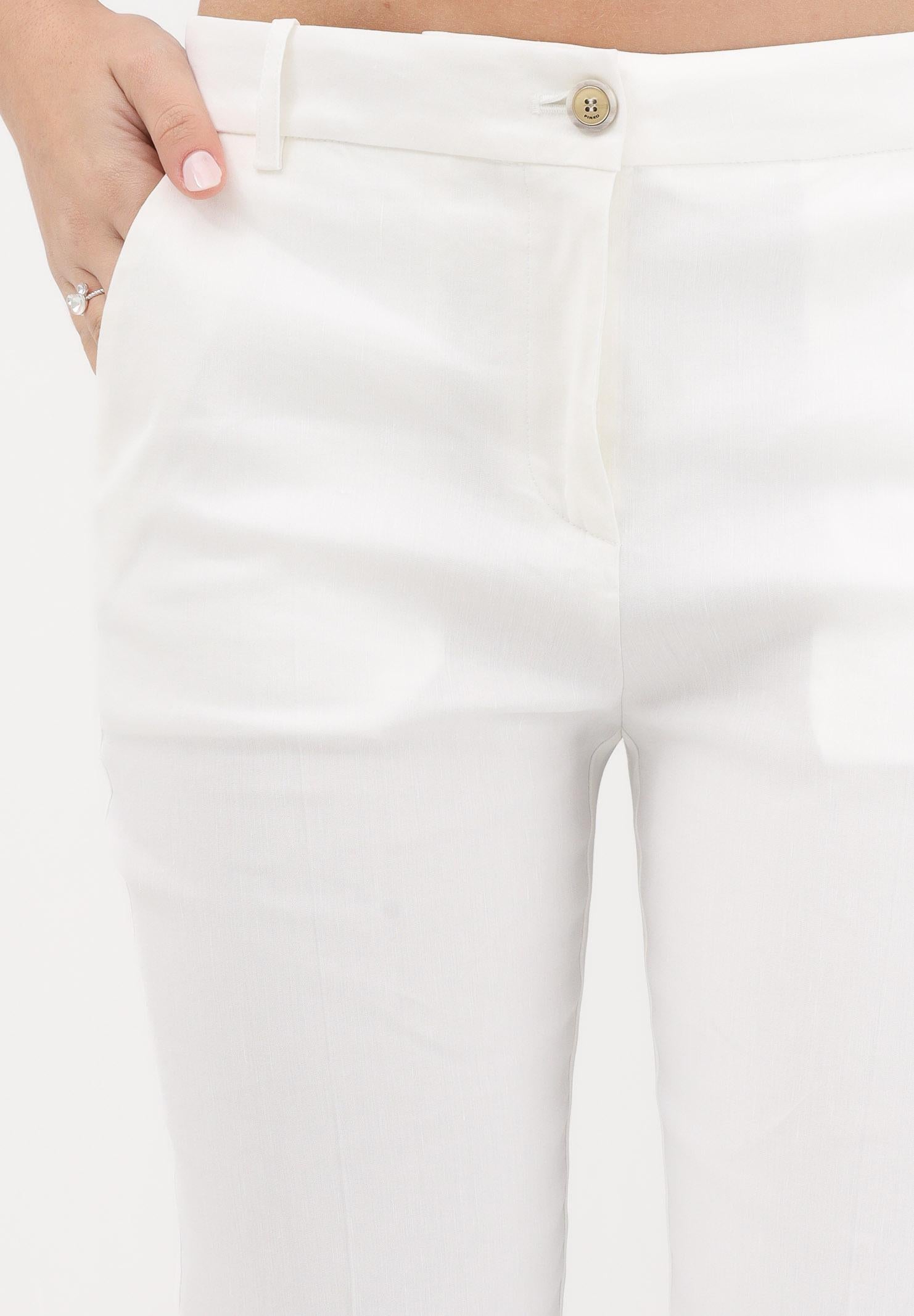 PINKO Pantalone elegante bianco da donna 100155A34I Z05 PINKO