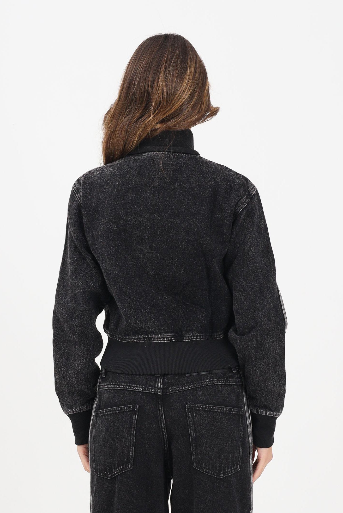 ADIDAS ORIGINALS Giubbotto di jeans Adicolor Denim nero da donna JD3110  ADIDAS ORIGINALS