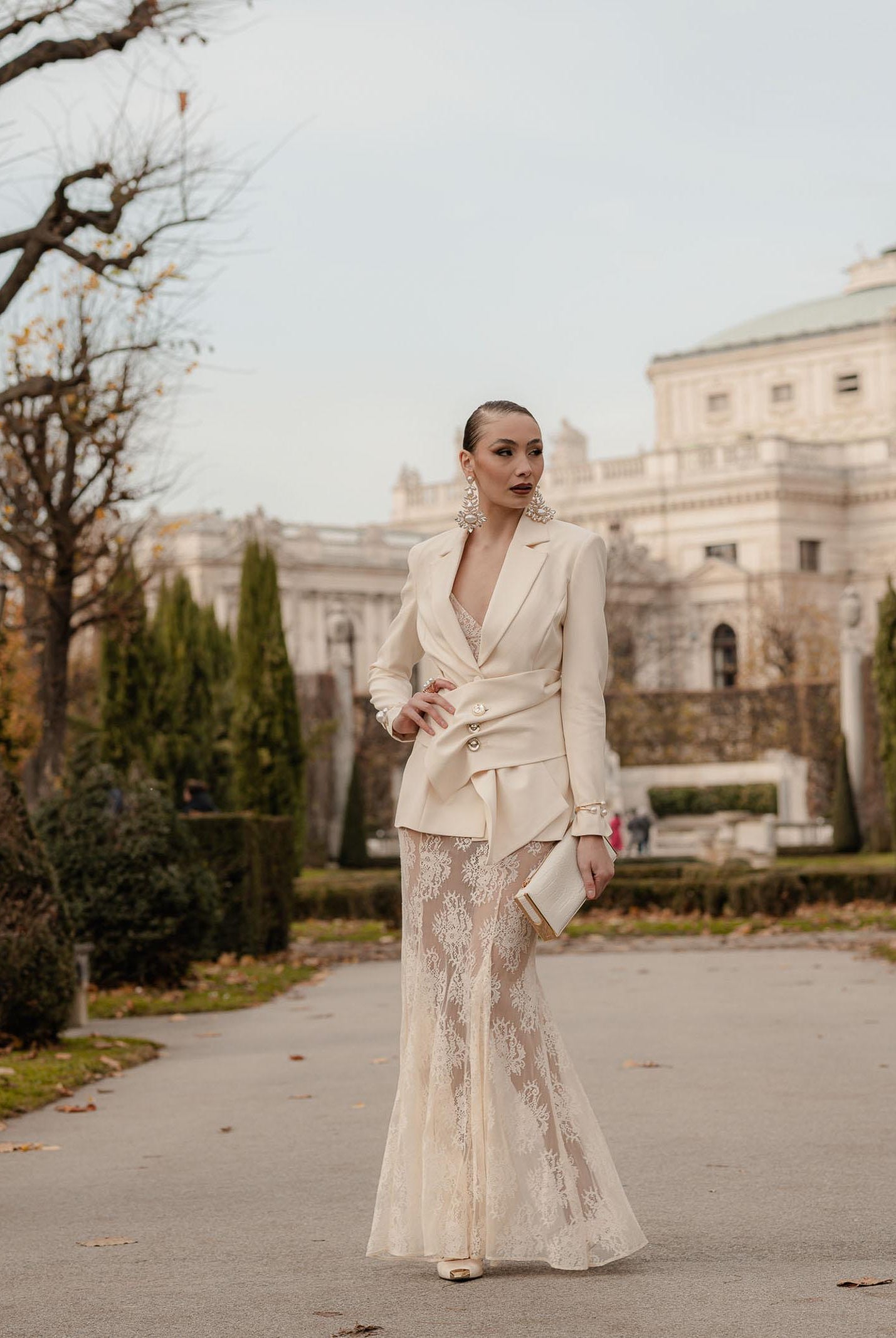 SANTAS Gonna lunga NUIT panna da donna PV2628 PA SANTAS