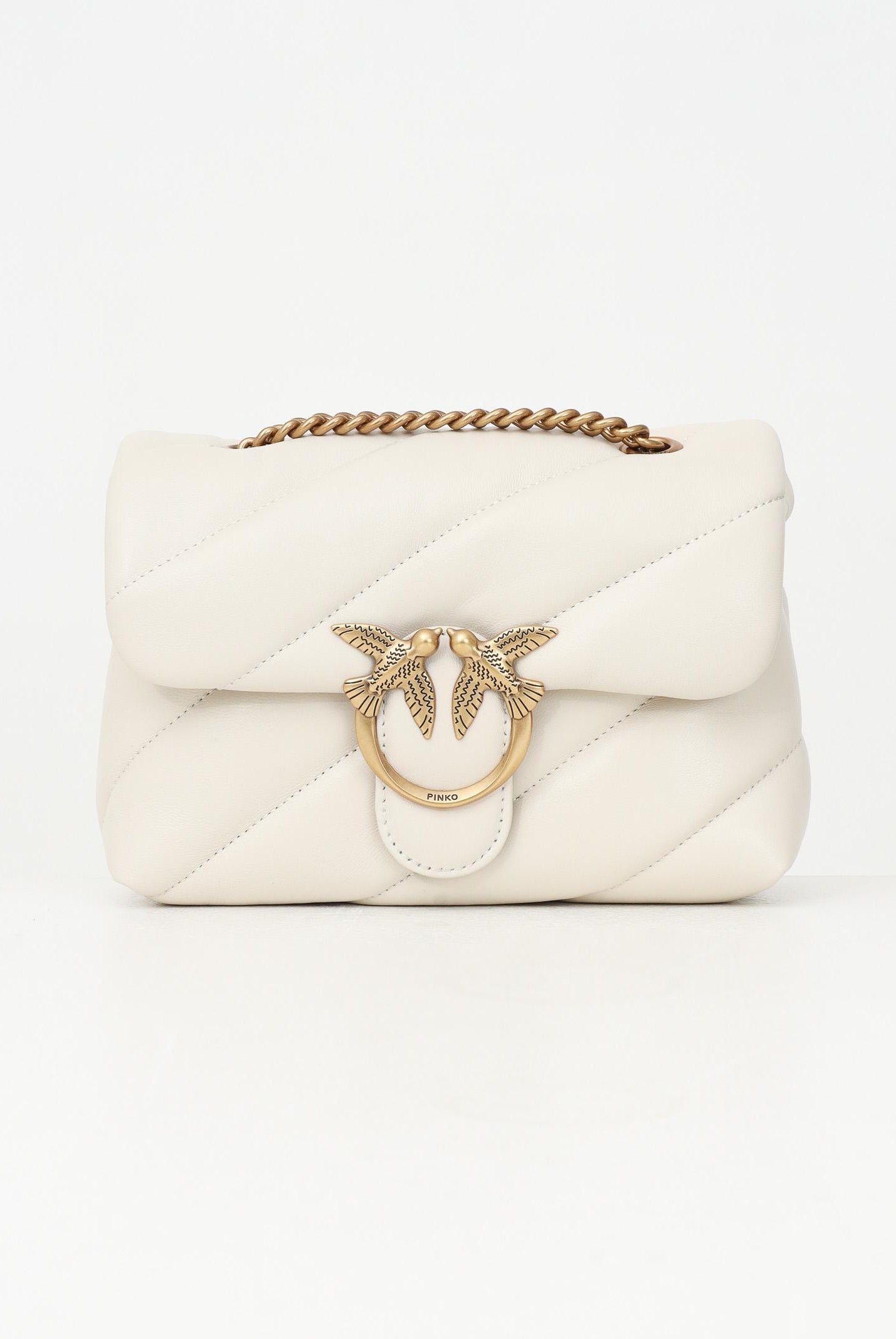 PINKO Borsa a tracolla Mini Love Bag Puff burro da donna 100039A0F2 Z14Q PINKO