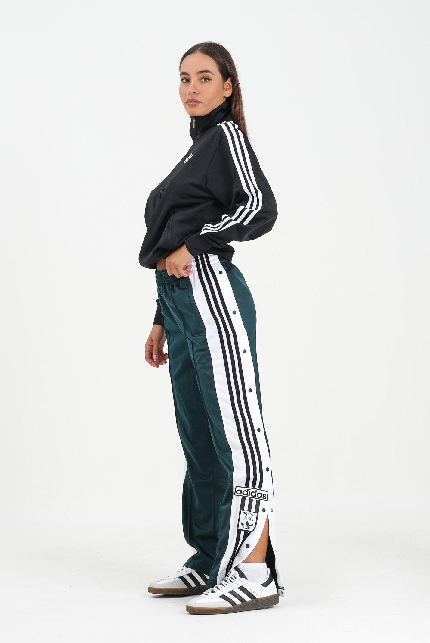 ADIDAS ORIGINALS Pantalone sportivo Adibreak verde da donna JV7515 ADIDAS ORIGINALS