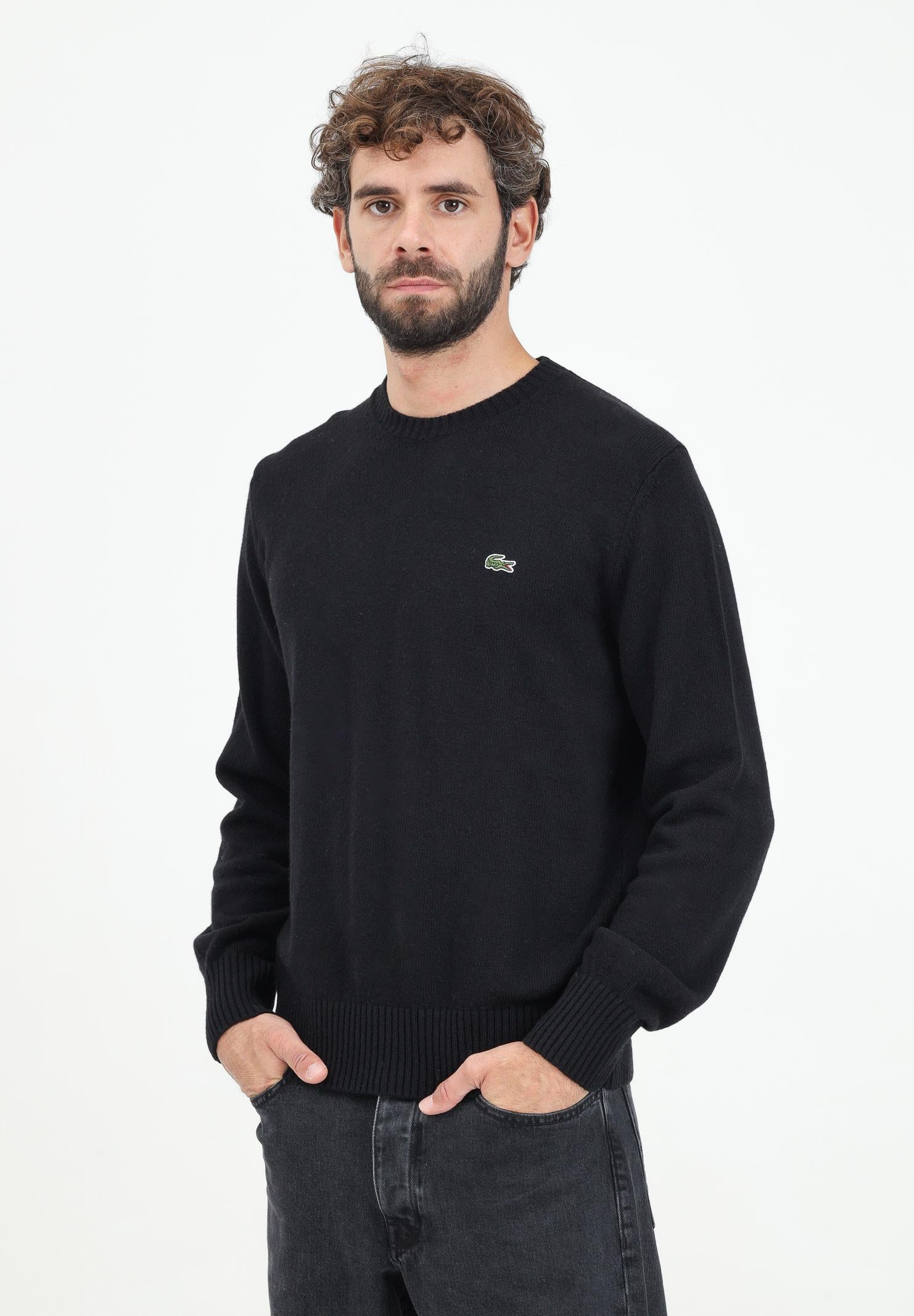 LACOSTE Maglioncino girocollo nero da uomo AH2916 031 LACOSTE