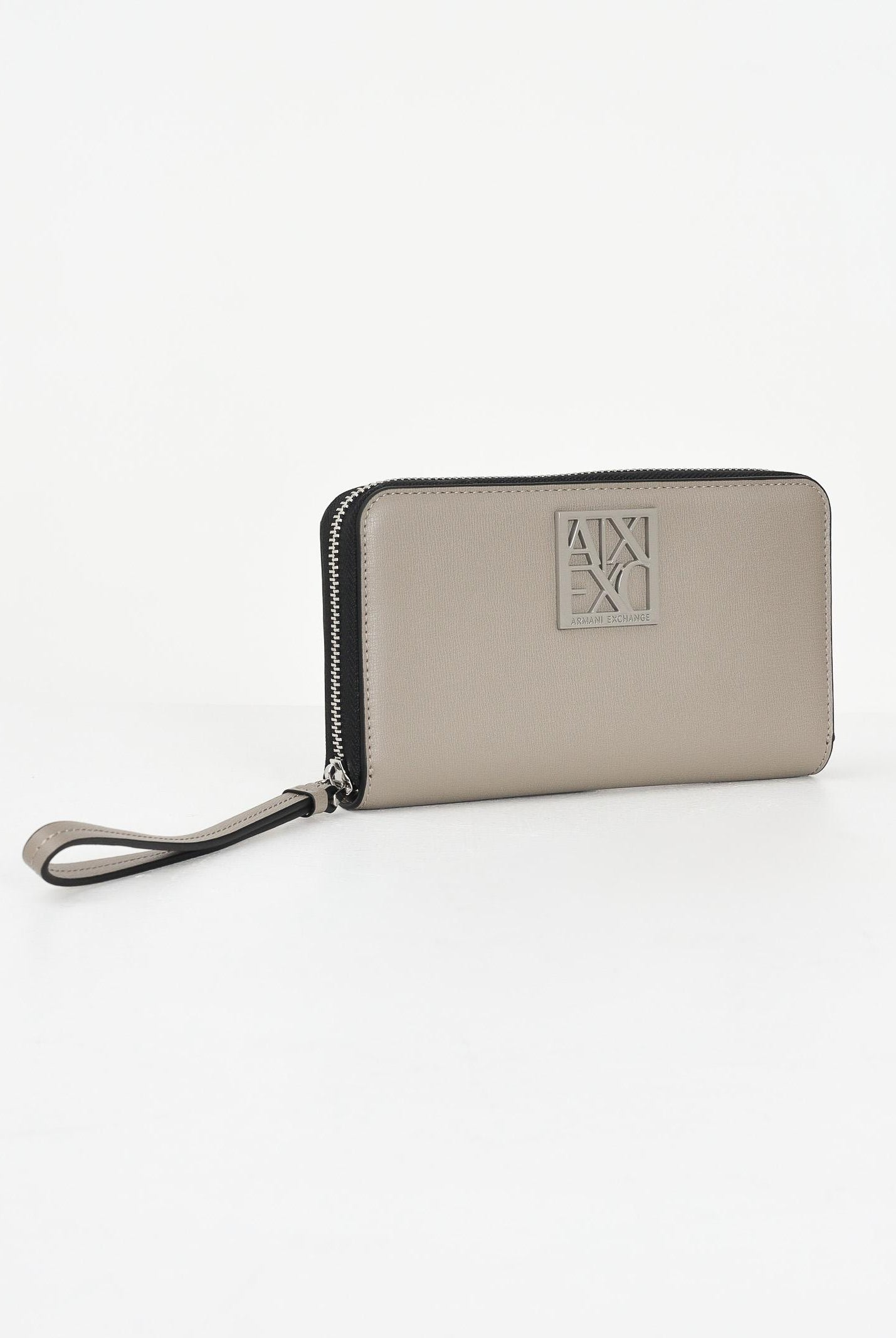 ARMANI EXCHANGE Portafogli color fango da donna con placca logo 9484860A874 U6242 ARMANI EXCHANGE