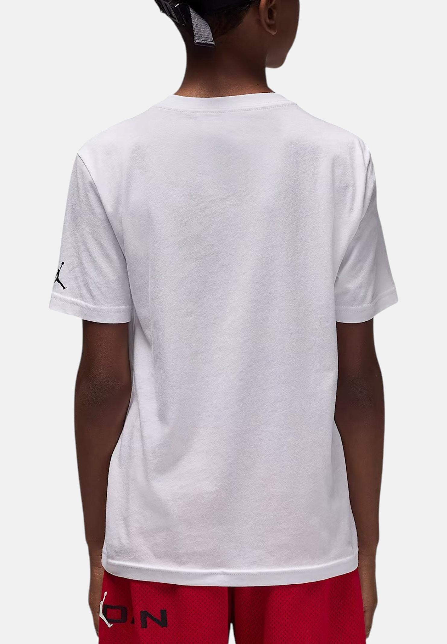 JORDAN T-shirt a manica corta Ghostman bianca per bambino e bambina 95F159 001 JORDAN