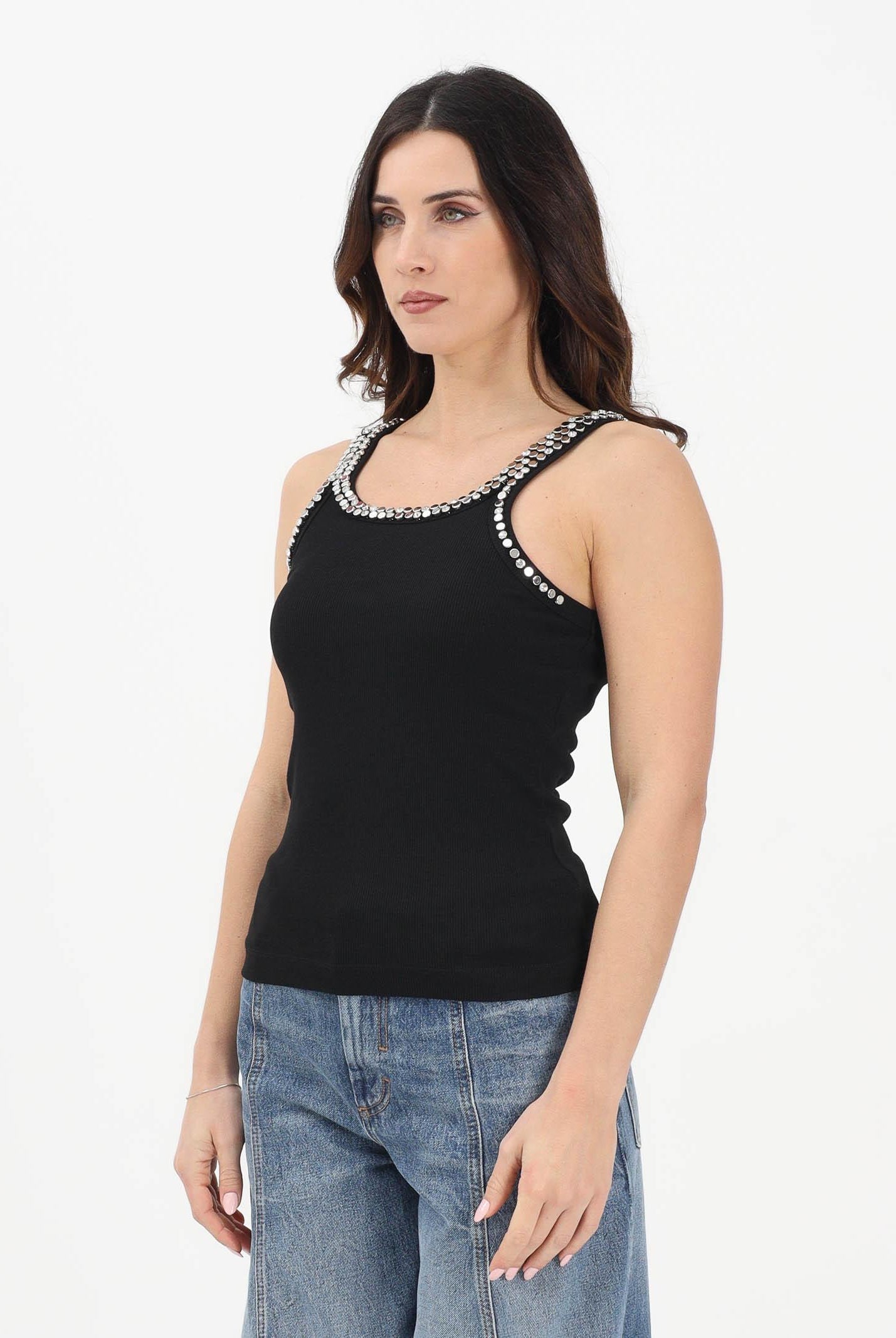PINKO Canotta CORIANDOLI nera da donna 104109A35Y Z99 PINKO