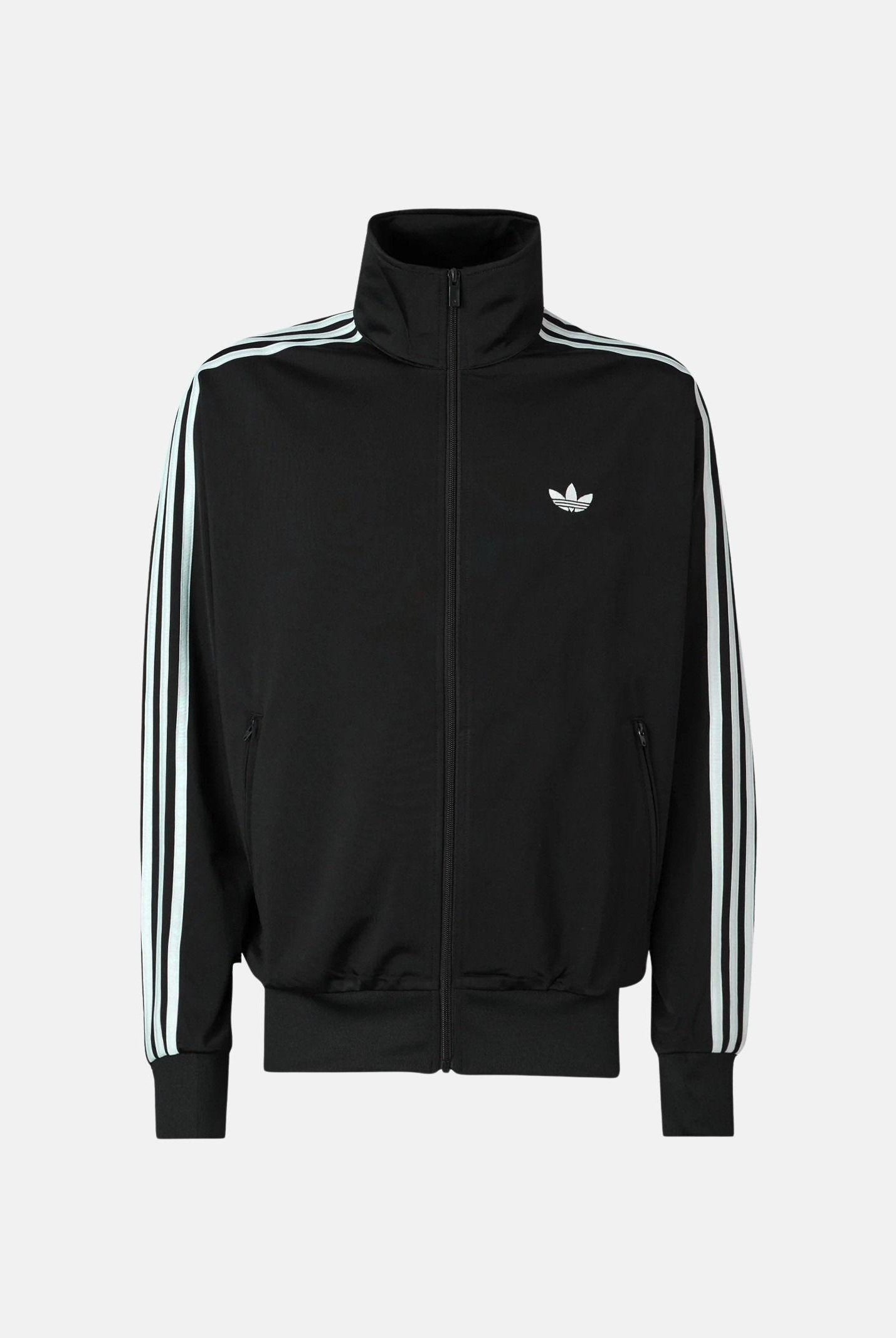ADIDAS ORIGINALS Felpa con zip Firebird Adicolor Mesh nera da uomo KE0782 . ADIDAS ORIGINALS