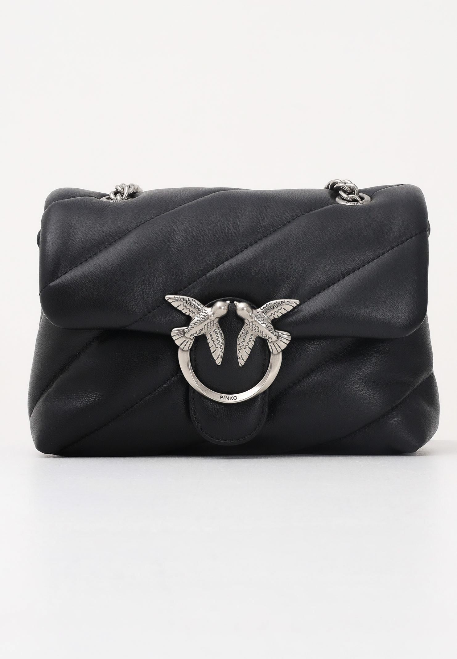 PINKO Borsa a tracolla Mini Love Bag Puff nera da donna 100039A0F2 Z99O PINKO