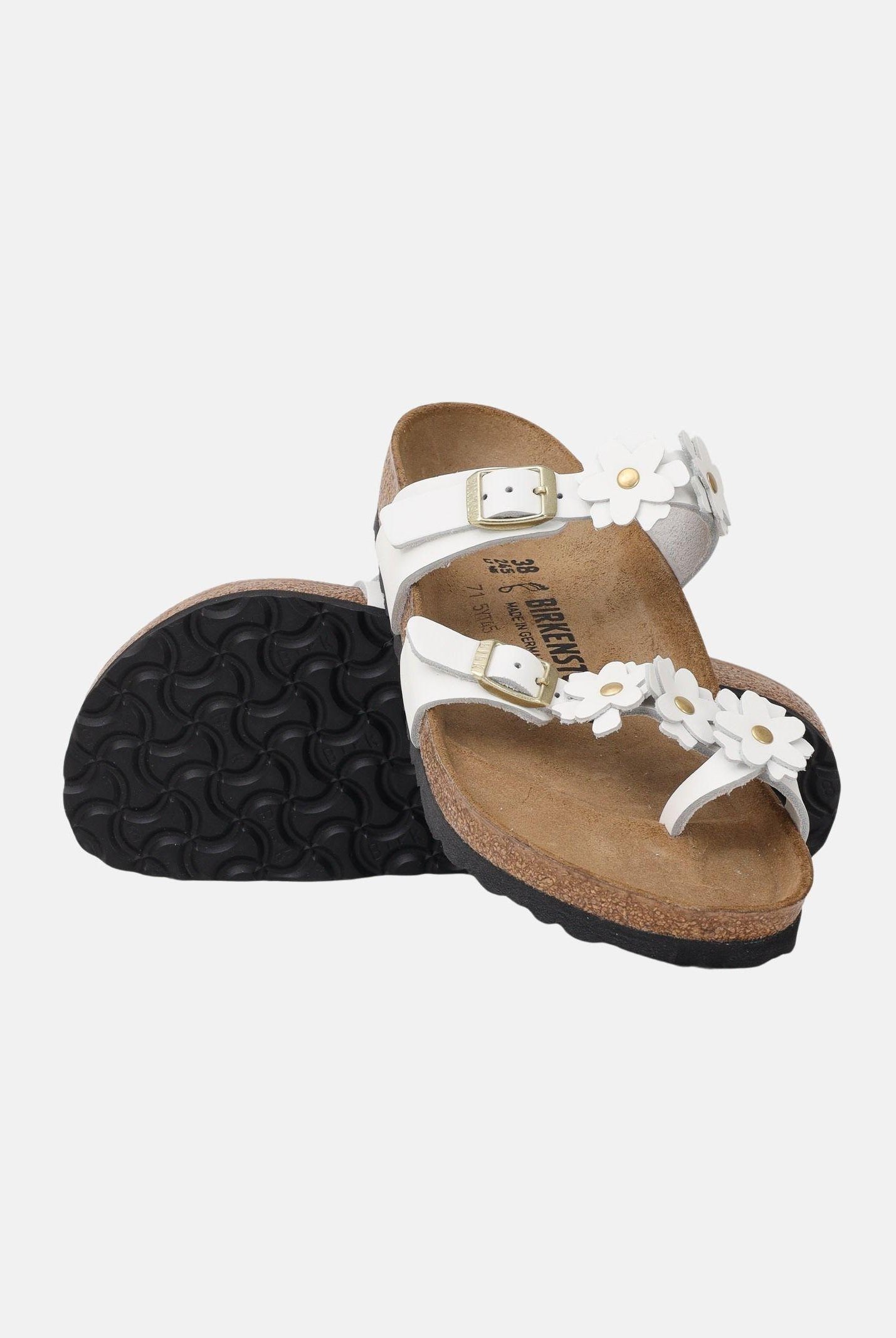 BIRKENSTOCK Infradito Mayari Flower Embellishment bianco da donna 1032043 . BIRKENSTOCK