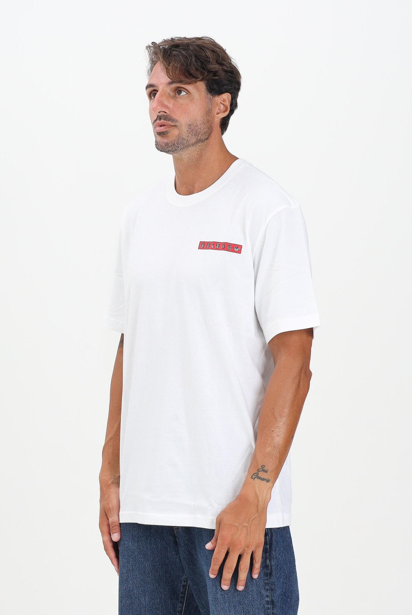 ADIDAS ORIGINALS T-shirt a manica corta Graphic bianca da uomo JX3094 . ADIDAS ORIGINALS