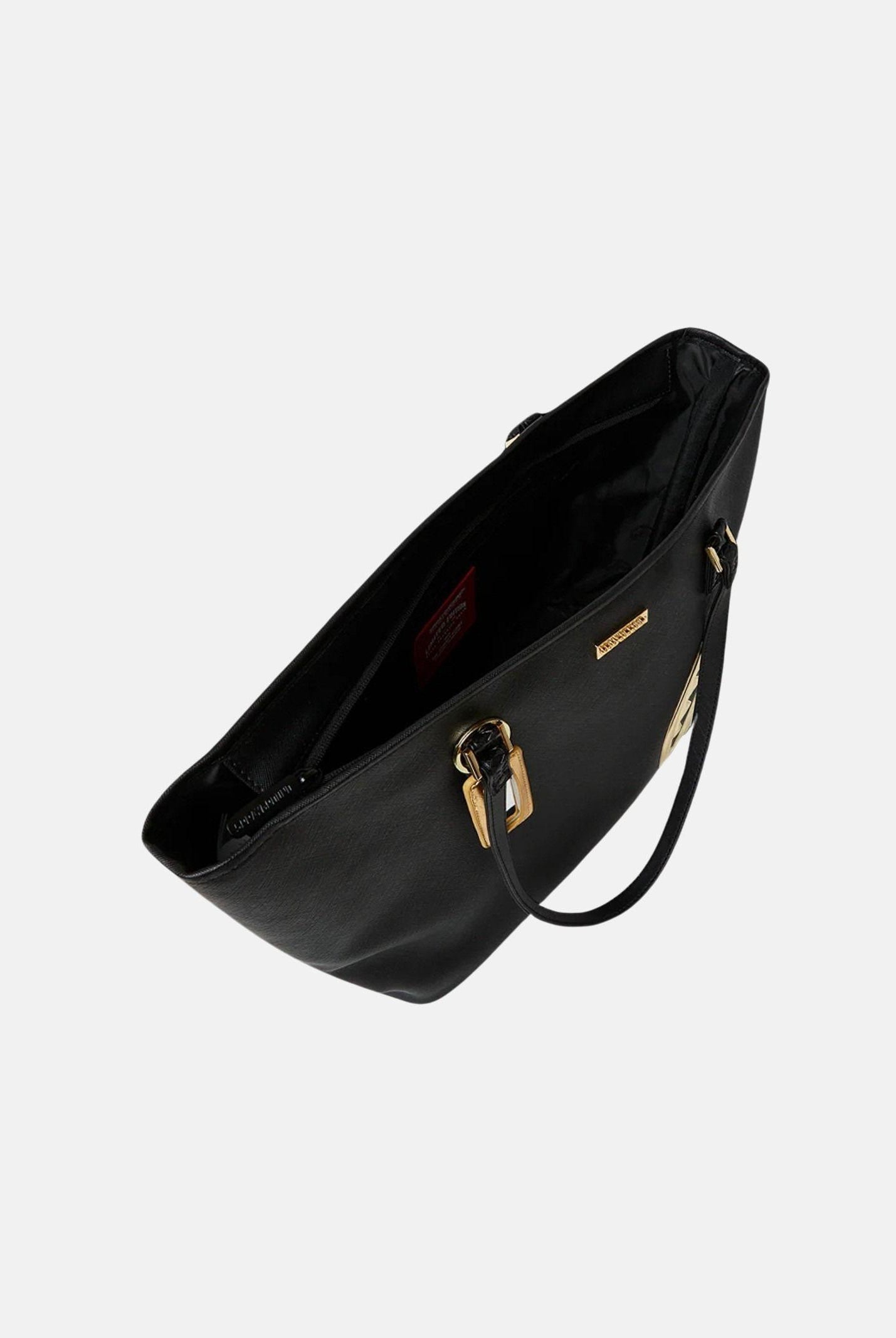 SPRAYGROUND Shopper GOLD AND DANGEROUS TOTE nera e oro da donna 910T8354NSZ . SPRAYGROUND