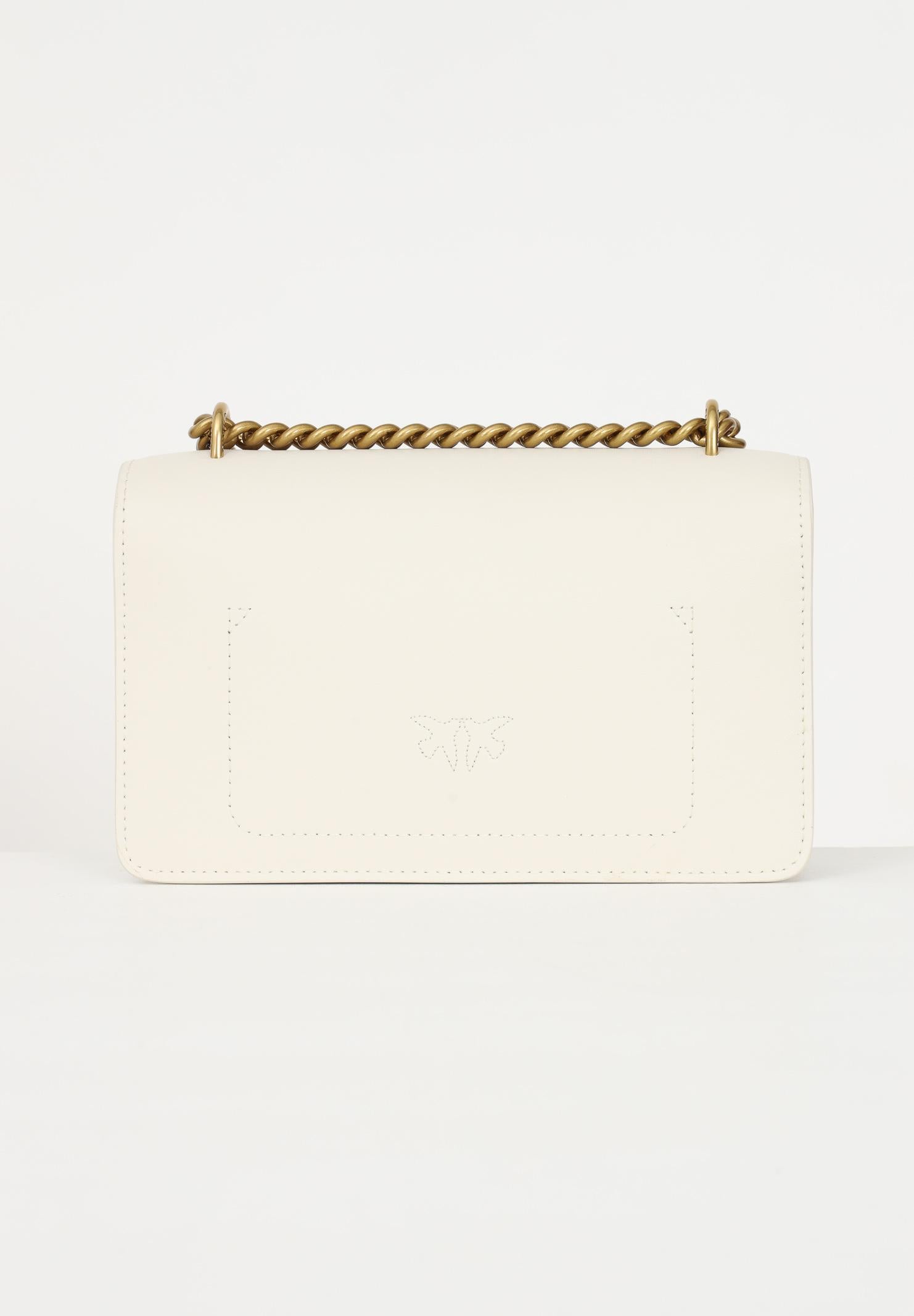 PINKO Borsa a tracolla Mini Love Bag panna da donna 100074A0F1 Z14Q PINKO