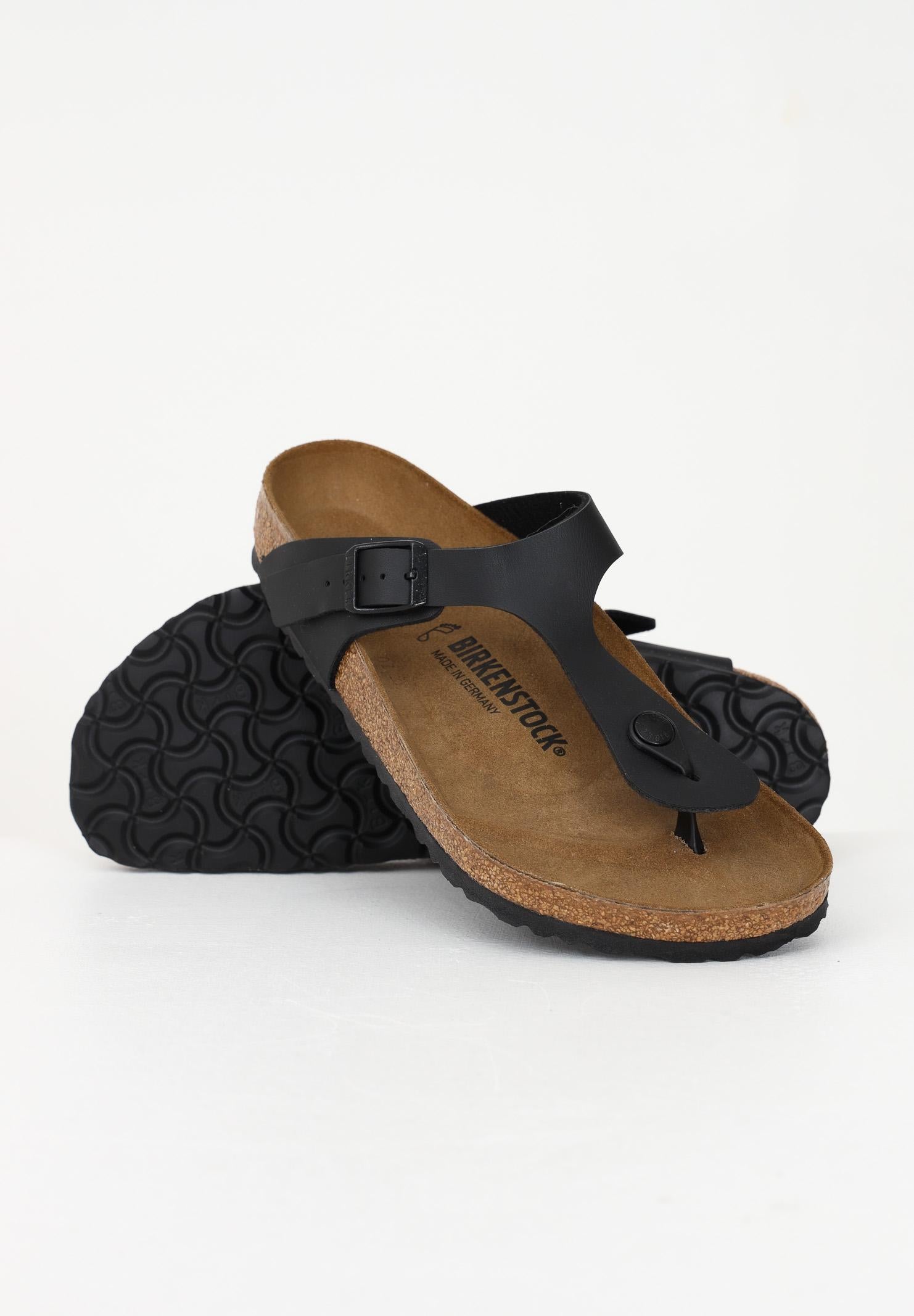 BIRKENSTOCK Infradito Gizeh nero per uomo e donna 043691 . BIRKENSTOCK