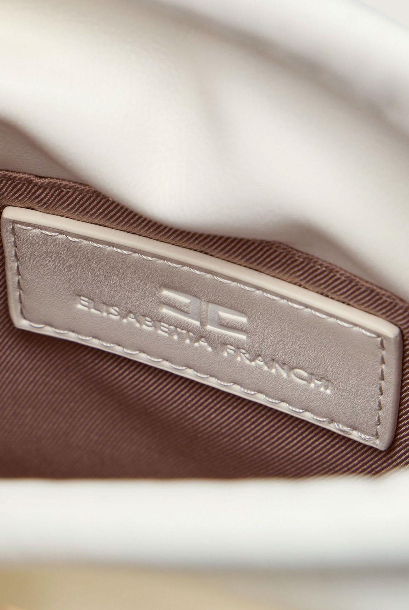 ELISABETTA FRANCHI Borsa a secchiello avorio da donna BS92A61E2 360 ELISABETTA FRANCHI