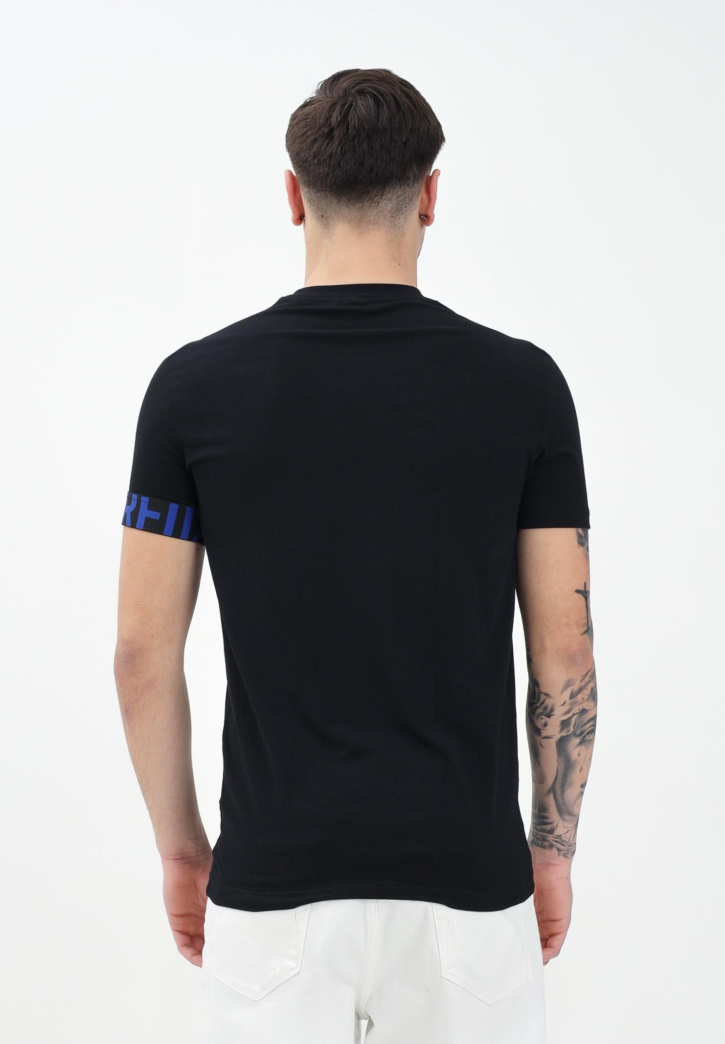 DSQUARED2 T-shirt a manica corta nera per uomo e donna con manica logata D9M3S5770 016 DSQUARED2