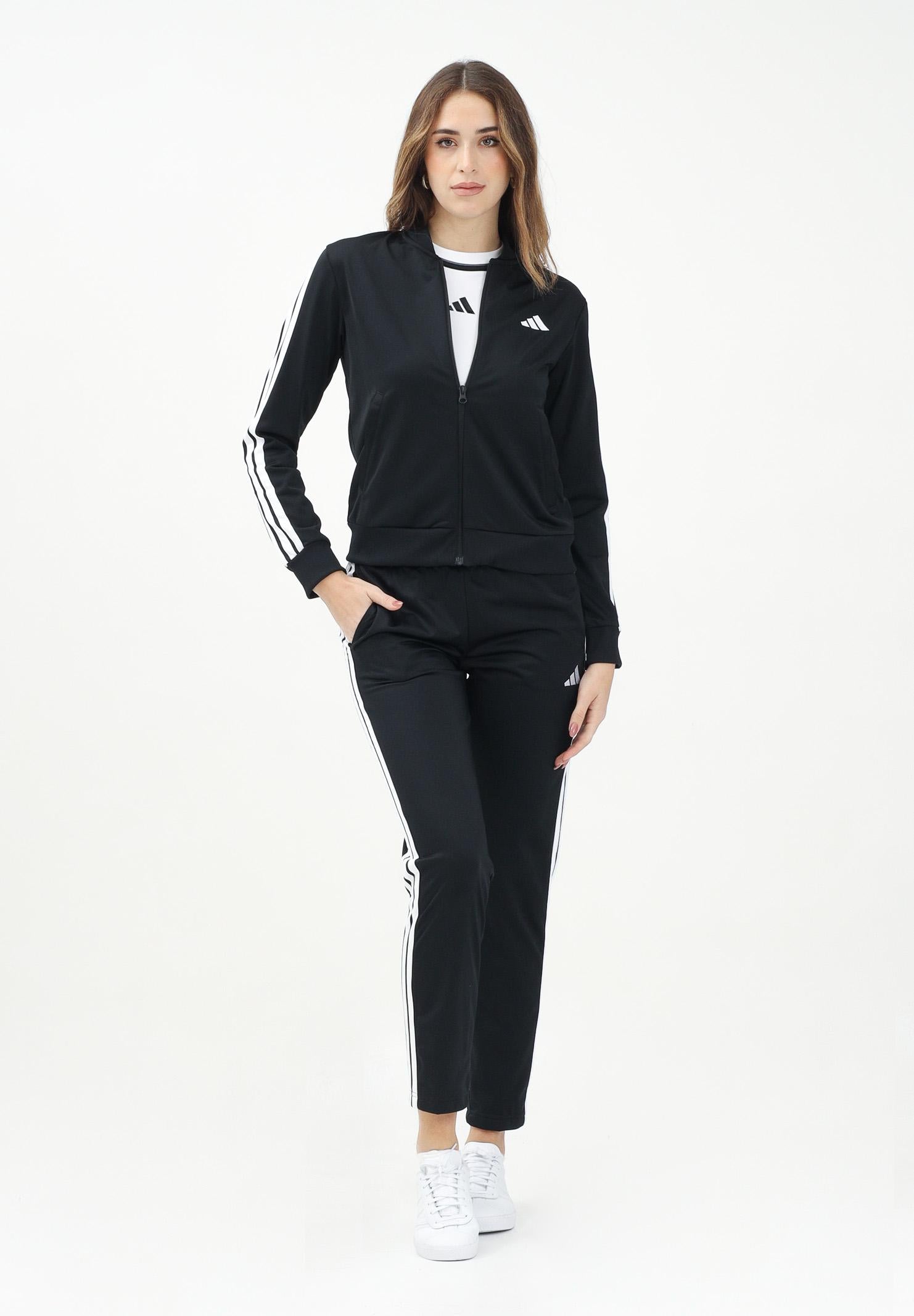 ADIDAS PERFORMANCE Tuta sportiva Essentials 3-Stripes nera da donna JD5434 . ADIDAS PERFORMANCE