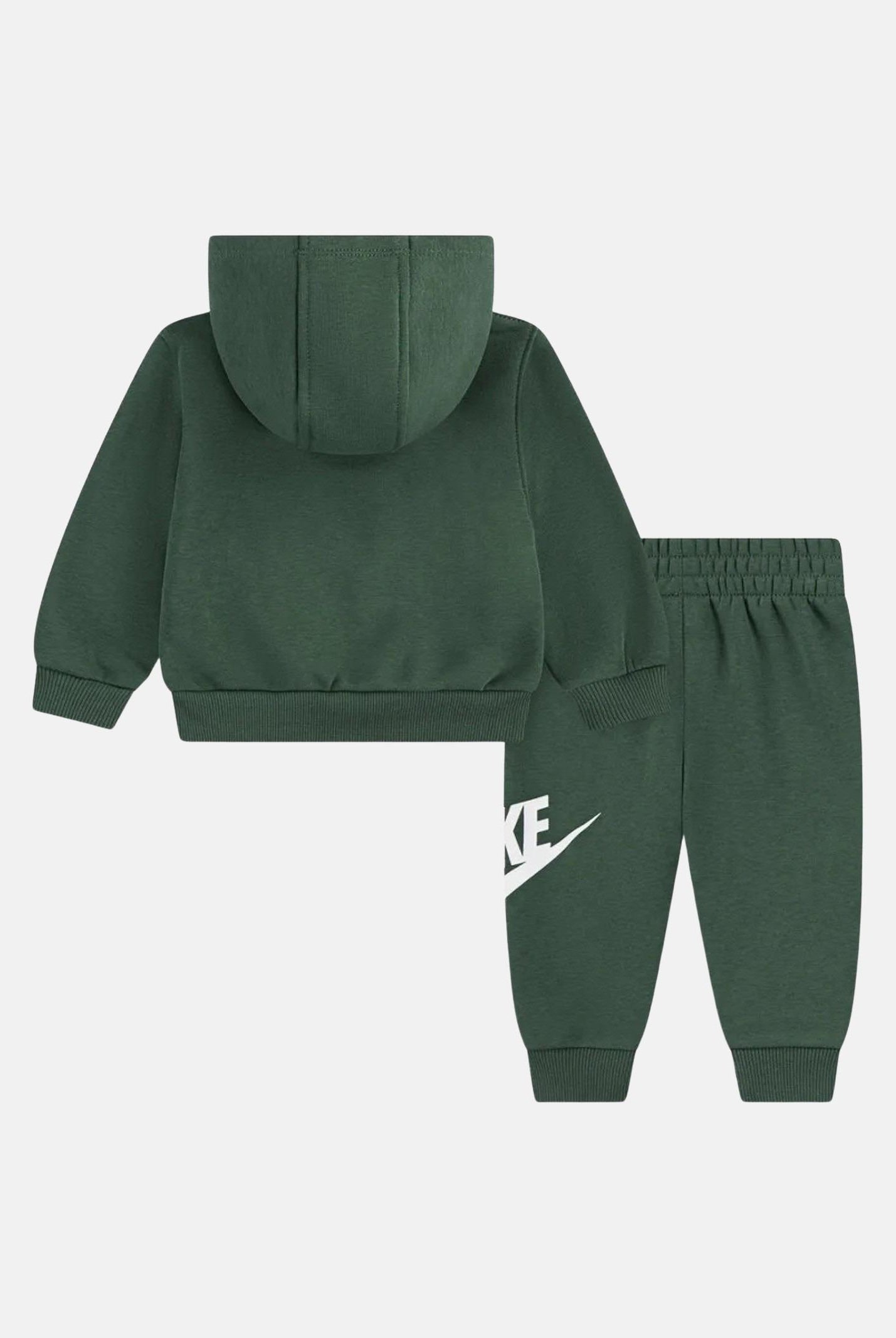 NIKE Tuta verde da neonato con stampa logo 66L135 F1J NIKE