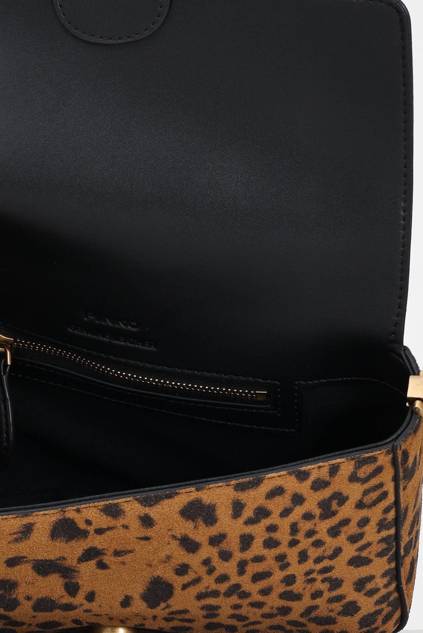 PINKO Borsa a tracolla Slouchy cammello da donna in Suede Leopardato 106244A32A M35Q PINKO